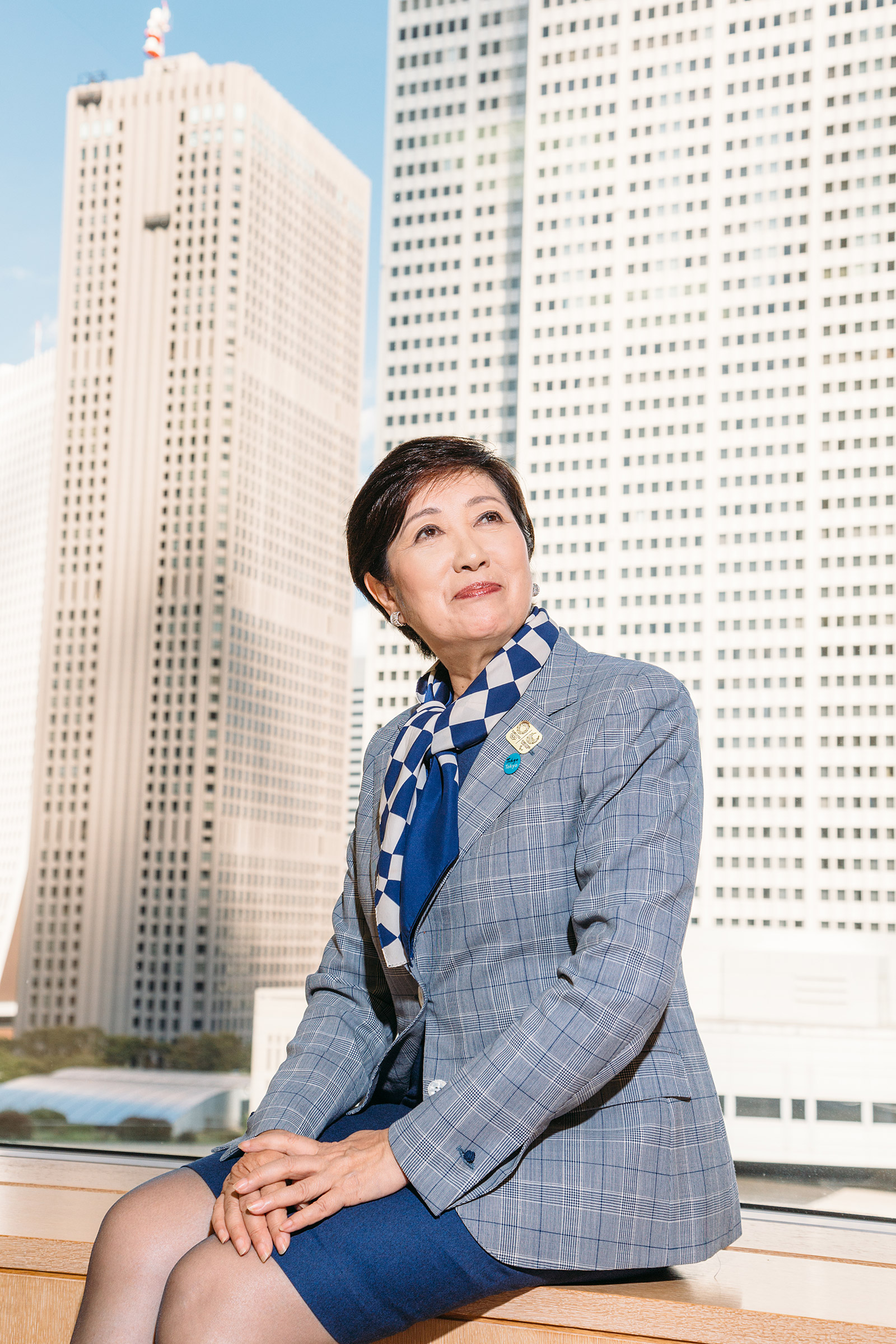 Yuriko Koike is a Japanese politician who currently serves as the Governor of Tokyo. Photographed OK!location is Tokyo Metropolitan Government Building, and the day is Sep 25 2019.