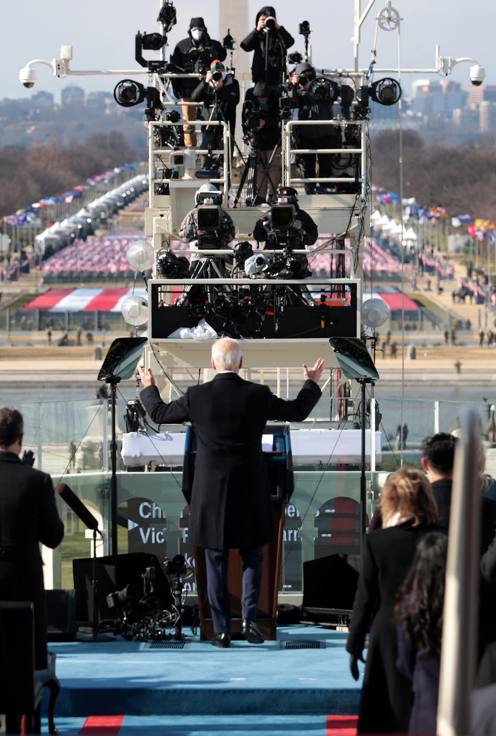 President Joe Biden delivers his inauguration address. (Win McNamee—Getty Images)