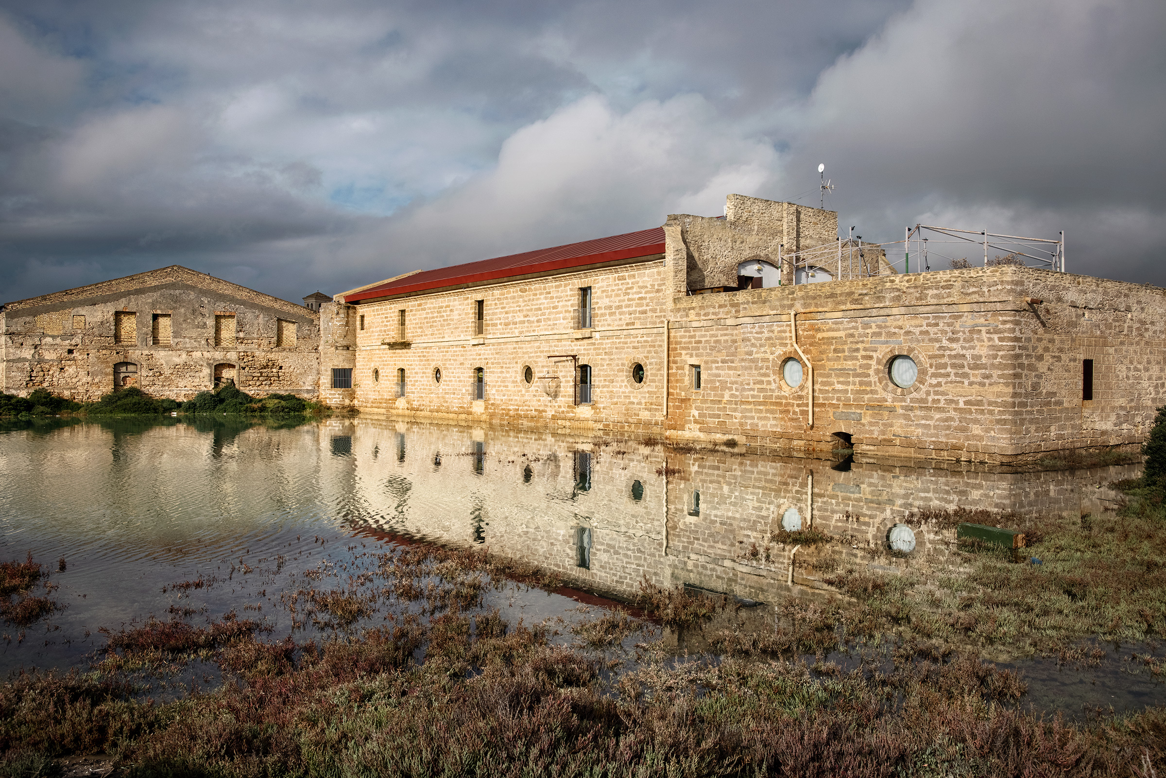 León’s Aponiente restaurant, in a centuries-old mill, surrounded by the estuary where he will cultivate his underwater garden (Paolo Verzone—VU for TIME)