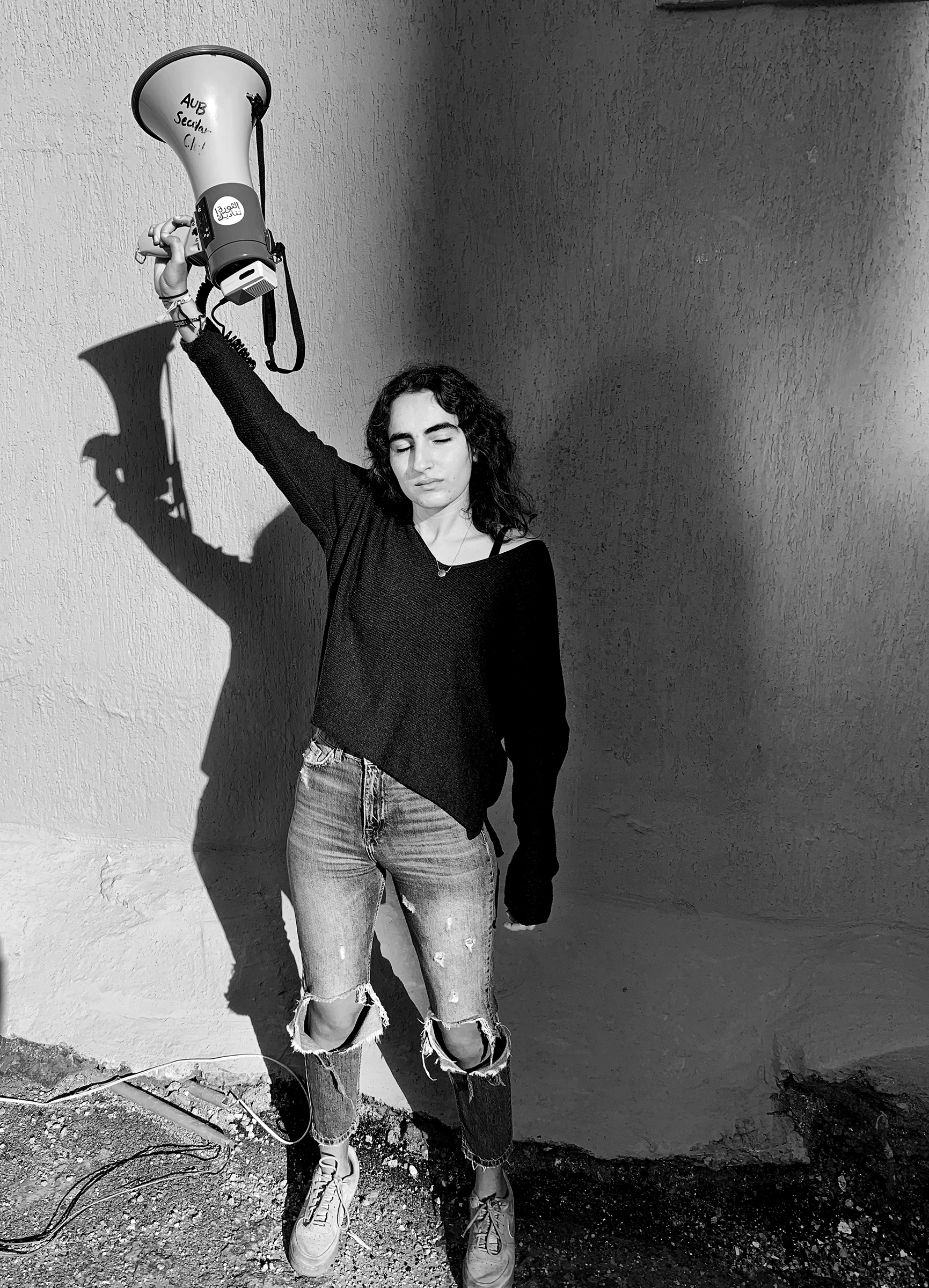 Sabra is the president of the Secular Club at the American University of Beirut, which in November became the first nonsectarian party to win student elections there since 1990. (Moises Saman—Magnum Photos for TIME)