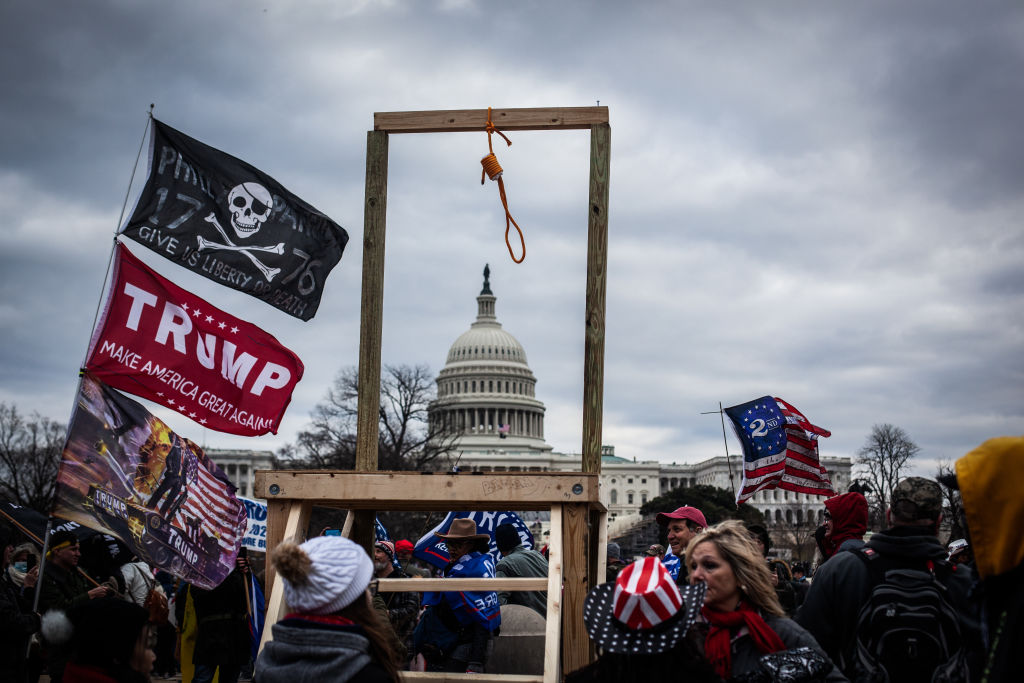 Trump supporters near the U.S Capitol, on January 06, 2021 in Washington, DC. (NurPhoto via Getty Images—Shay Horse/NurPhoto)