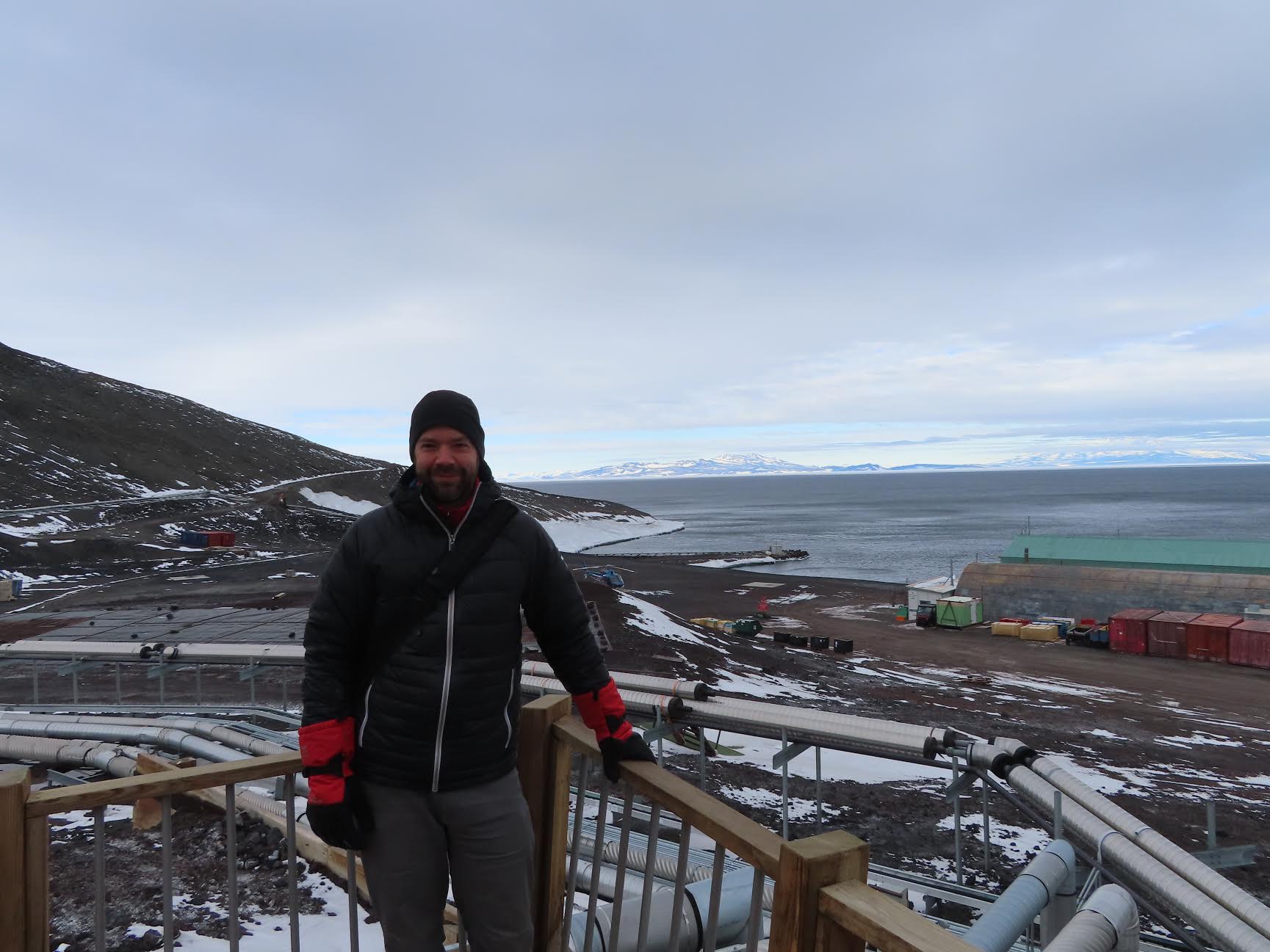Pedro Salom at McMurdo Station (Photo courtesy of the National Science Foundation)
