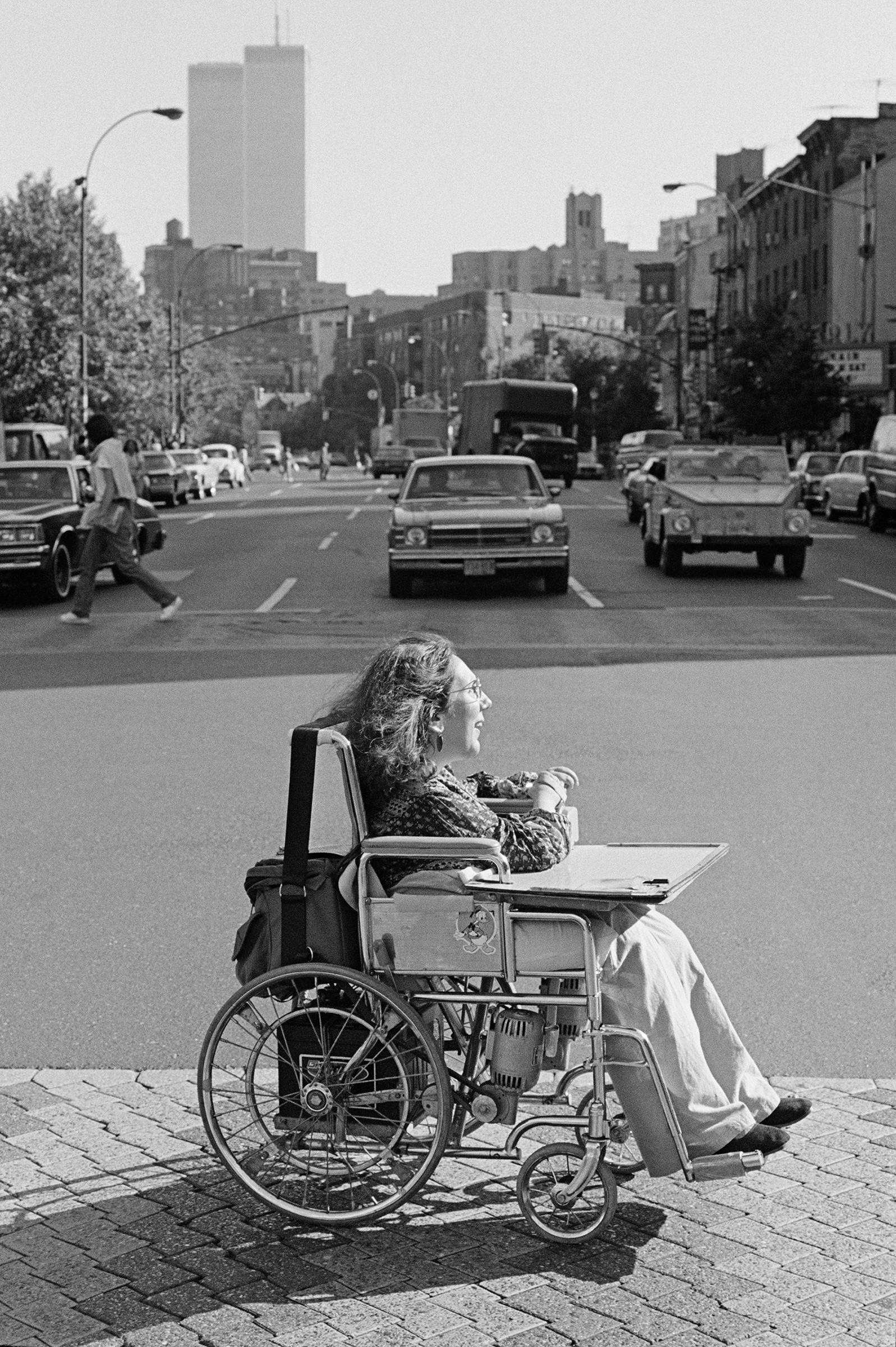 "There is a disabled closet as well as a Lesbian closet. It was an easy transition for me to come out because I always had to be a strong woman." Connie Panzarino, New York City, 1979 (JEB (Joan E. Biren))