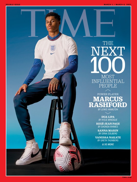 Marcus Rashford Time Magazine cover