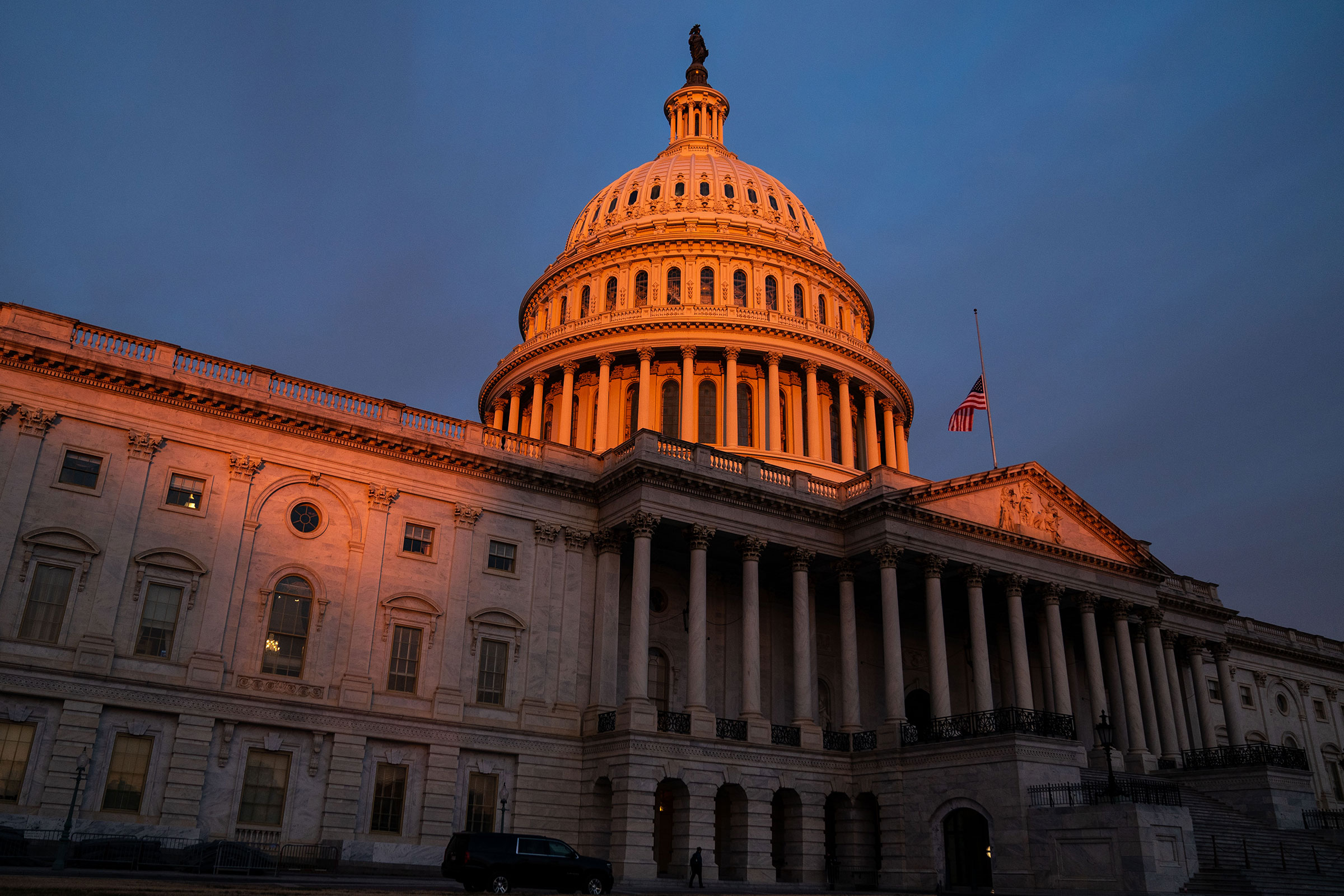 The Capitol Building on Jan. 11, 2021 in Washington, DC. (Kent Nishimura—Los Angeles Times/Getty Images)
