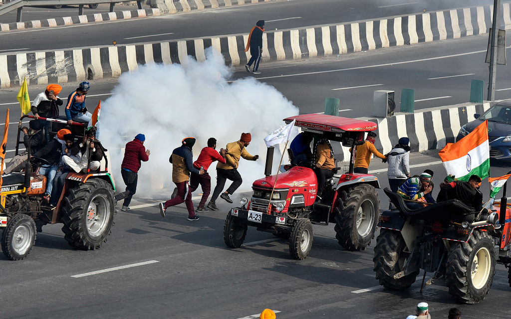 Farmers Tractor Parade In Delhi Against Farm Laws Turns Violent