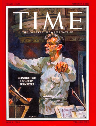 Leonard Bernstein TIME cover