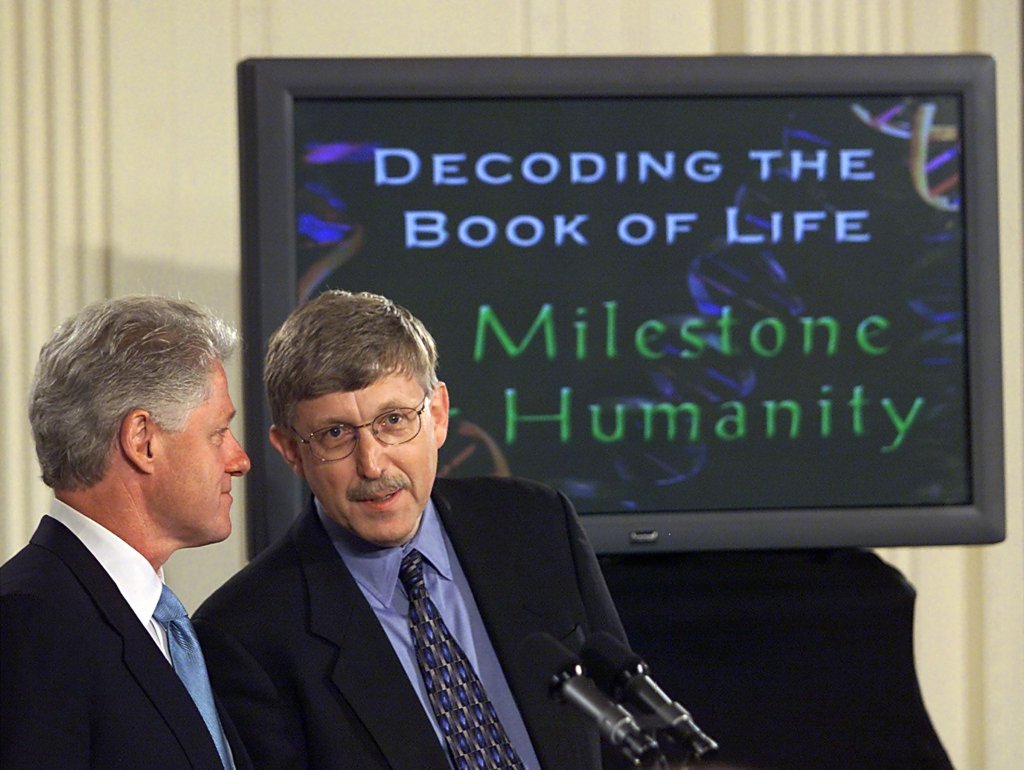 The sequence of the human genome is revealed on June 26, 2000 and Bill Clinton hails the discovery’s “immense new power”