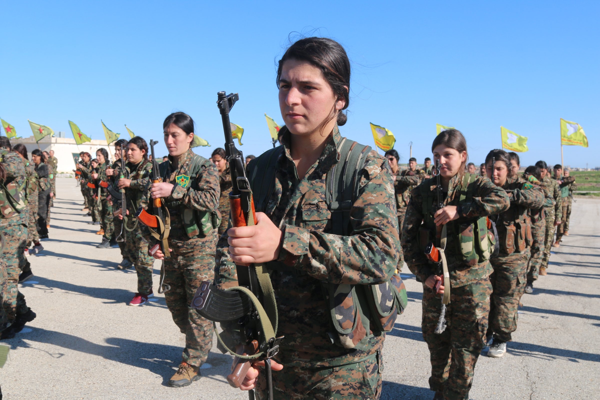 Members of the Women's Protection Units in northeast Syria, July 2018