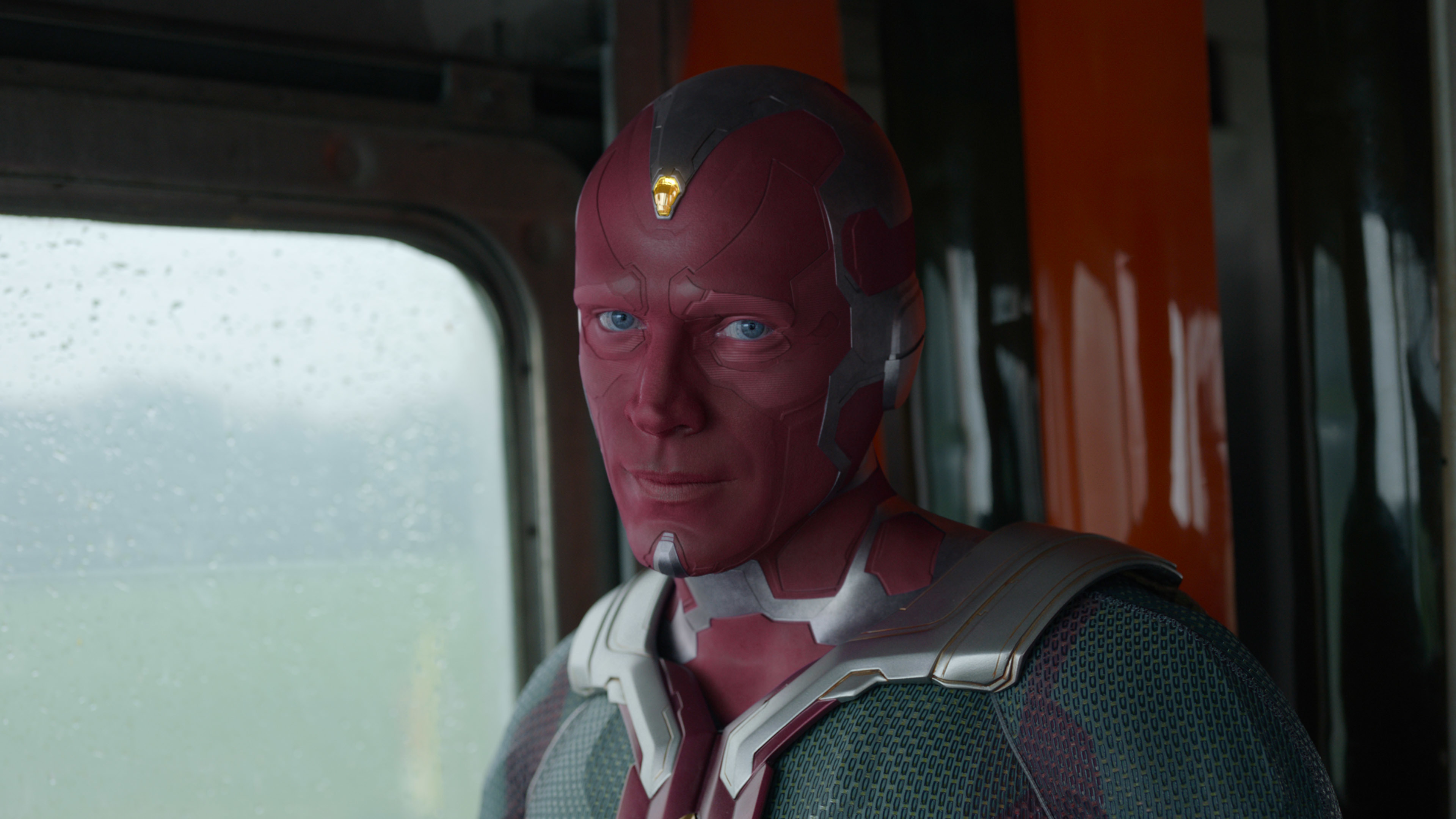 Paul Bettany as Vision in <i>WandaVision</i> (Marvel Studios)