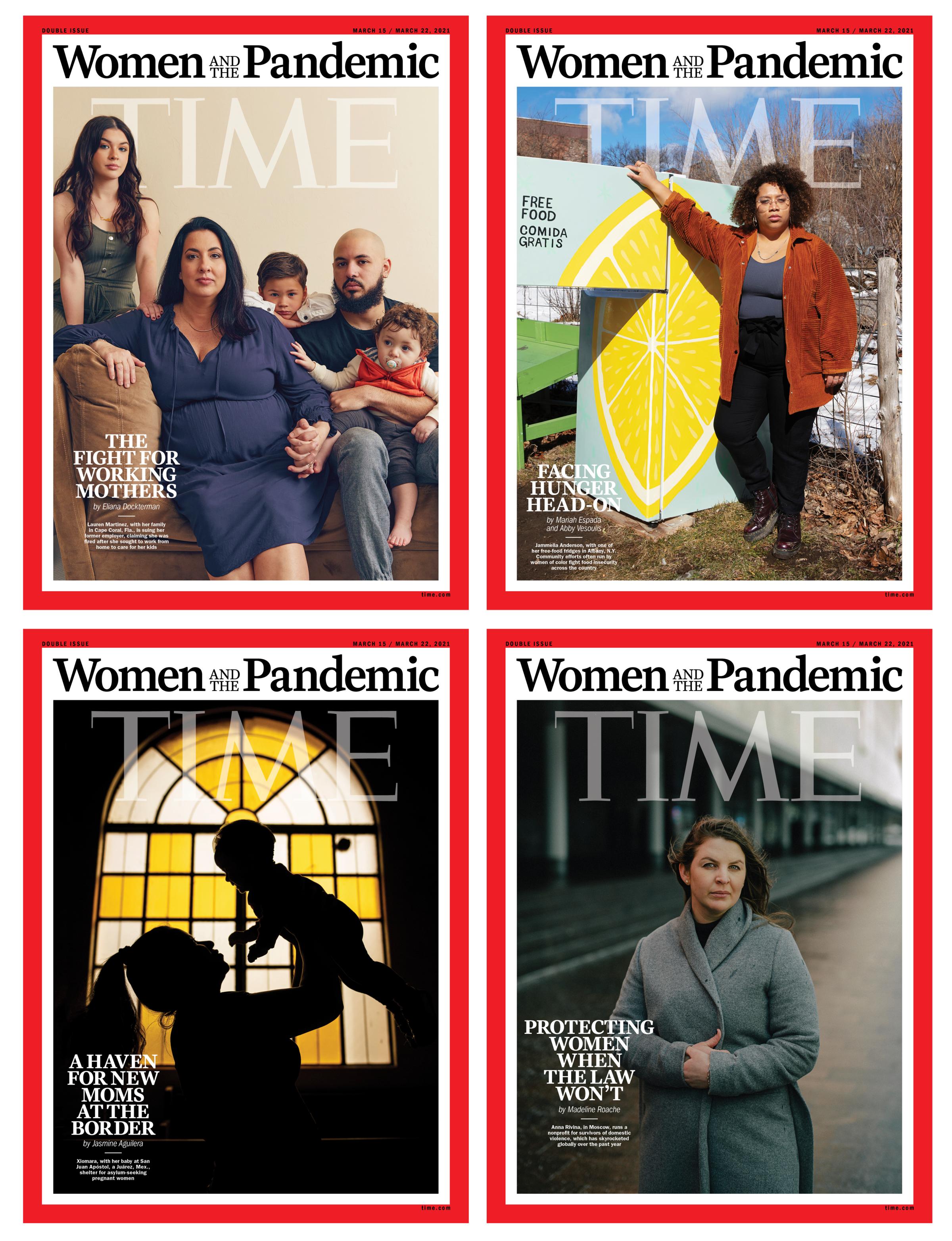 Women and the Pandemic Time Magazine covers
