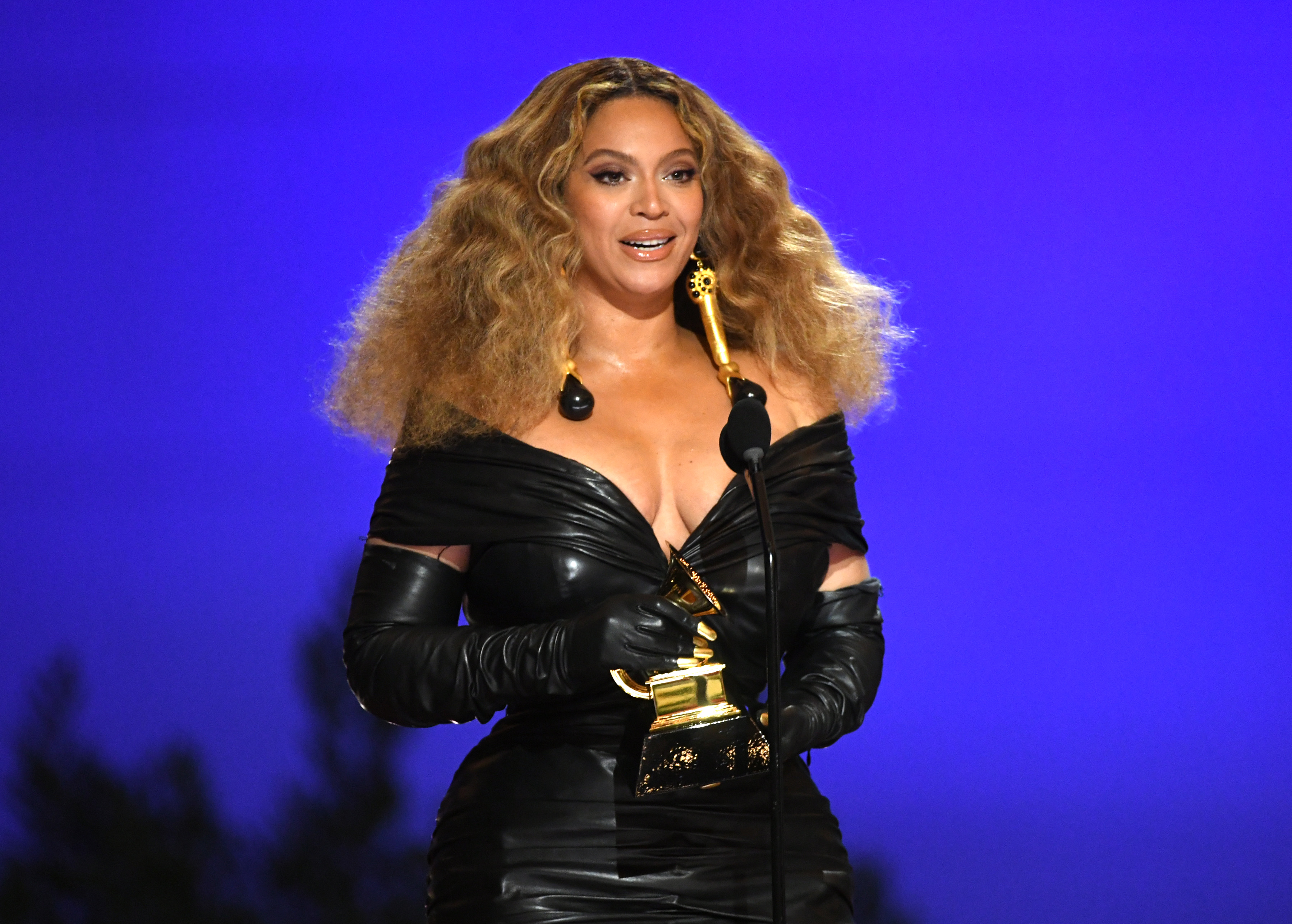 LOS ANGELES, CALIFORNIA - MARCH 14: Beyoncé accepts the Best R&amp;B Performance award for 'Black Parade' onstage during the 63rd Annual GRAMMY Awards at Los Angeles Convention Center on March 14, 2021 in Los Angeles, California. (Photo by Kevin Winter/Getty Images for The Recording Academy) (Getty Images for The Recording A—2021 Recording Academy)