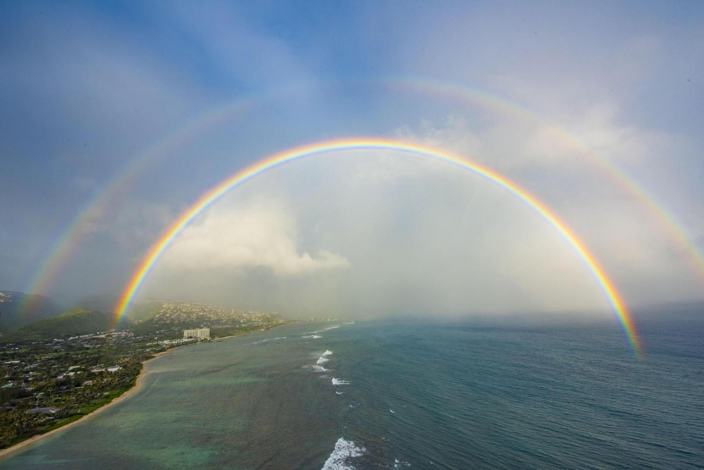 Hawaiian rainbow, or Ānuenue (Photograph courtesy of Steven Businger/University of Hawai'i in Manoa)