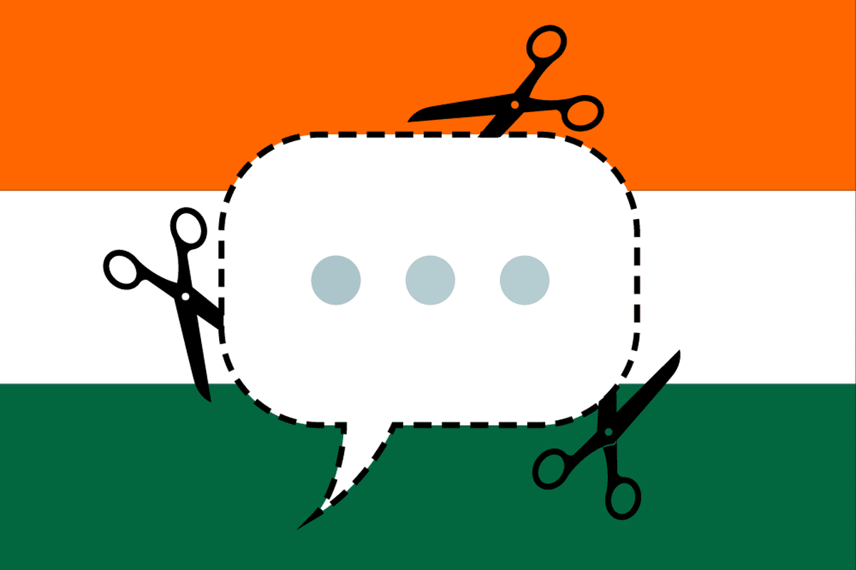 Stock Tech Illustration India censorship