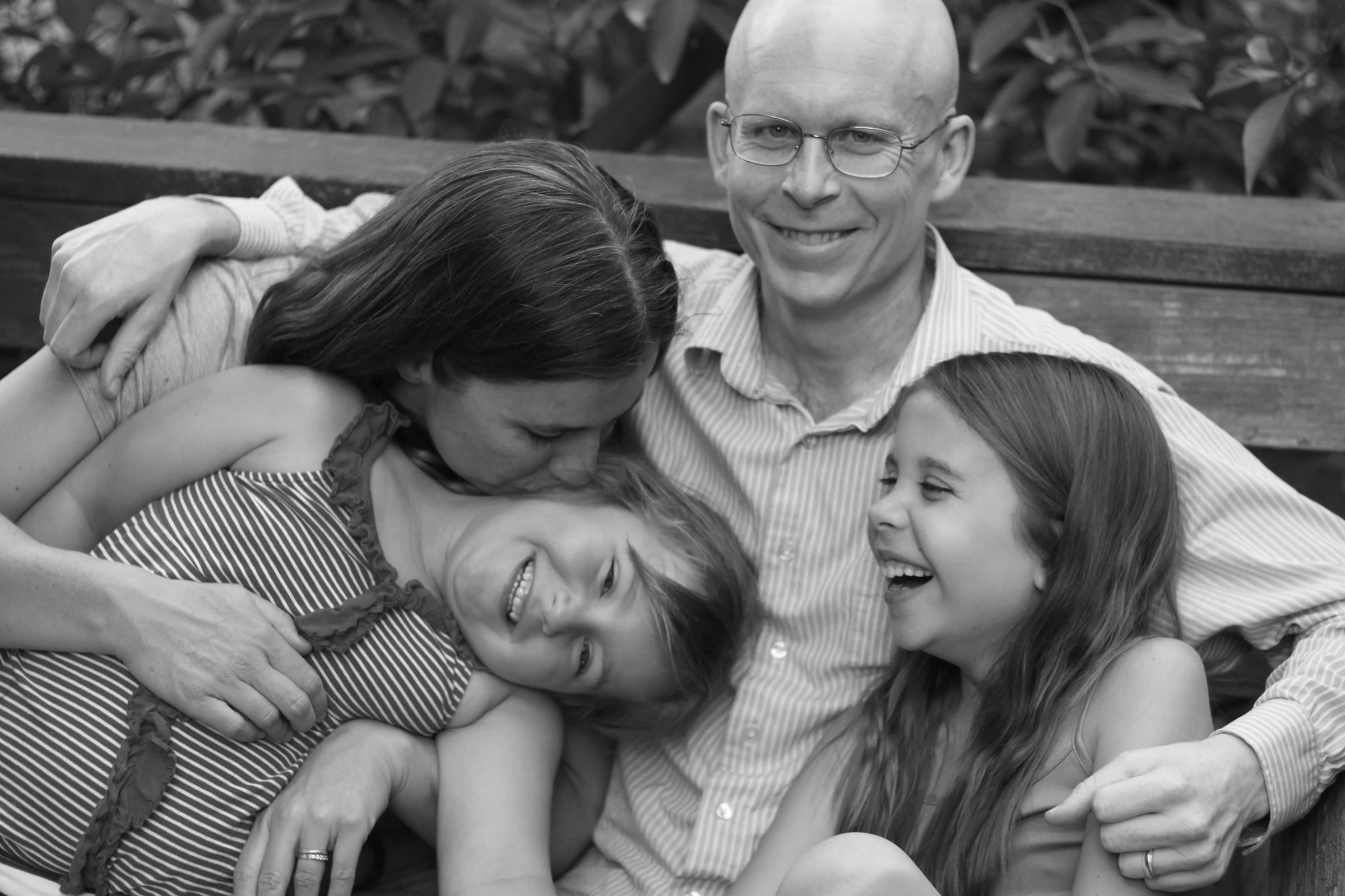 Kate Washington with her husband and children in 2015 (Evalani Washington)