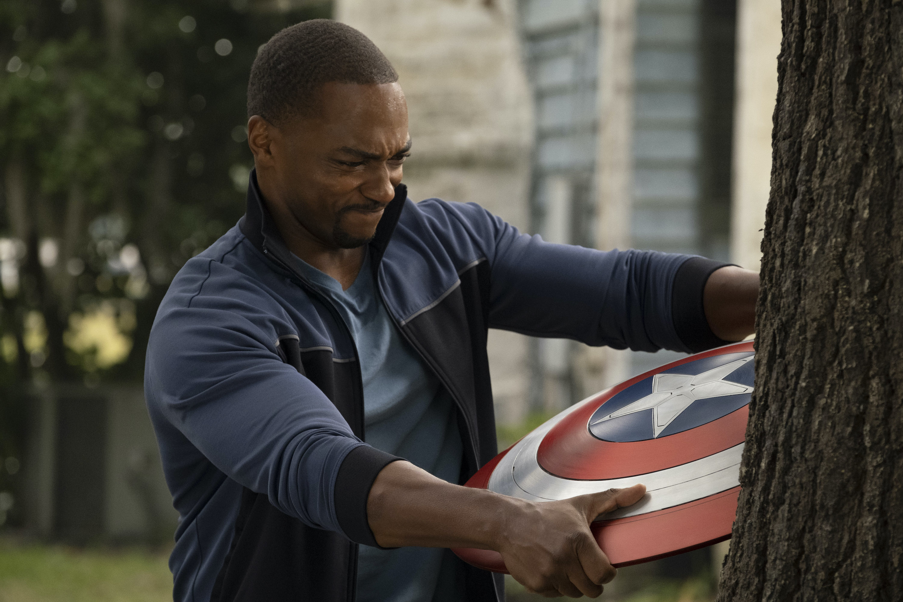 Anthony Mackie in <i>Falcon and the Winter Soldier</i> (Marvel Studios)