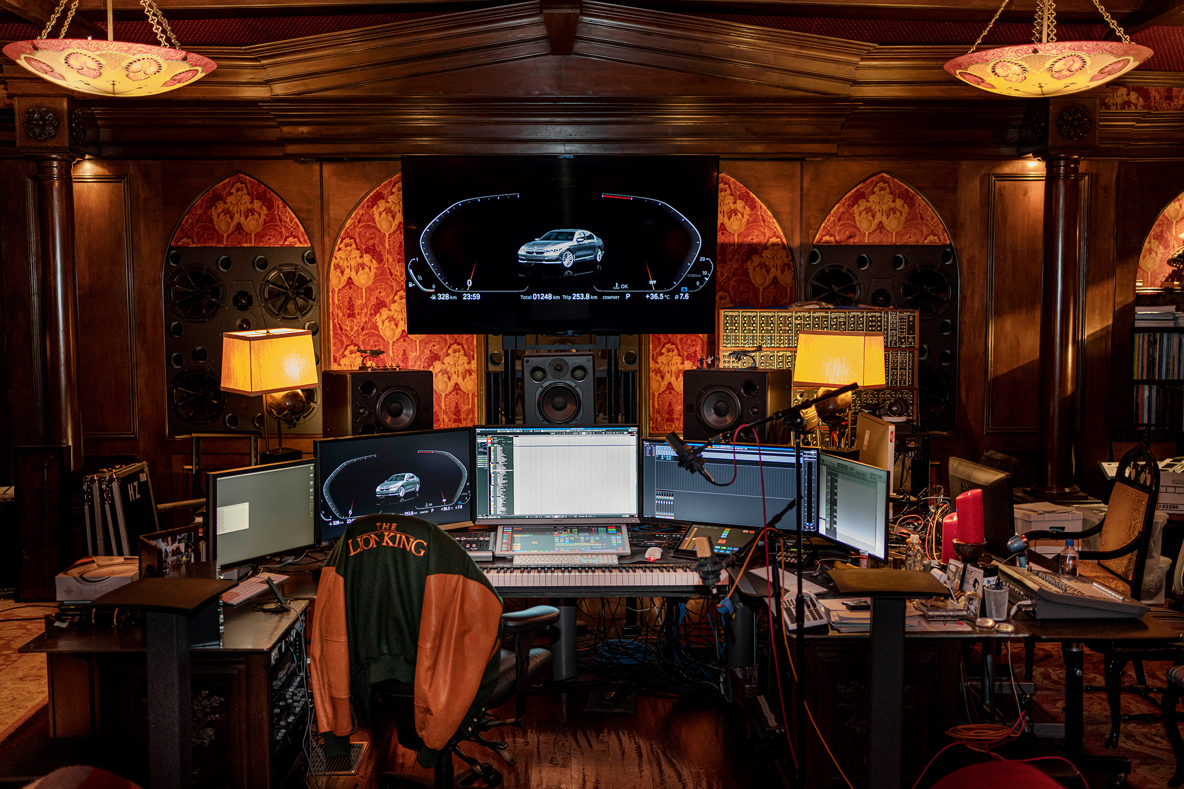 Composer Hans Zimmer’s Los Angeles studio, in June 2019 (Courtesy BMW)