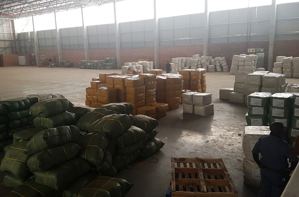 The warehouse near Johannesburg, South Africa, where police discovered a shipment of fake COVID-19 vaccines in November 2020. (Courtesy of Interpol)
