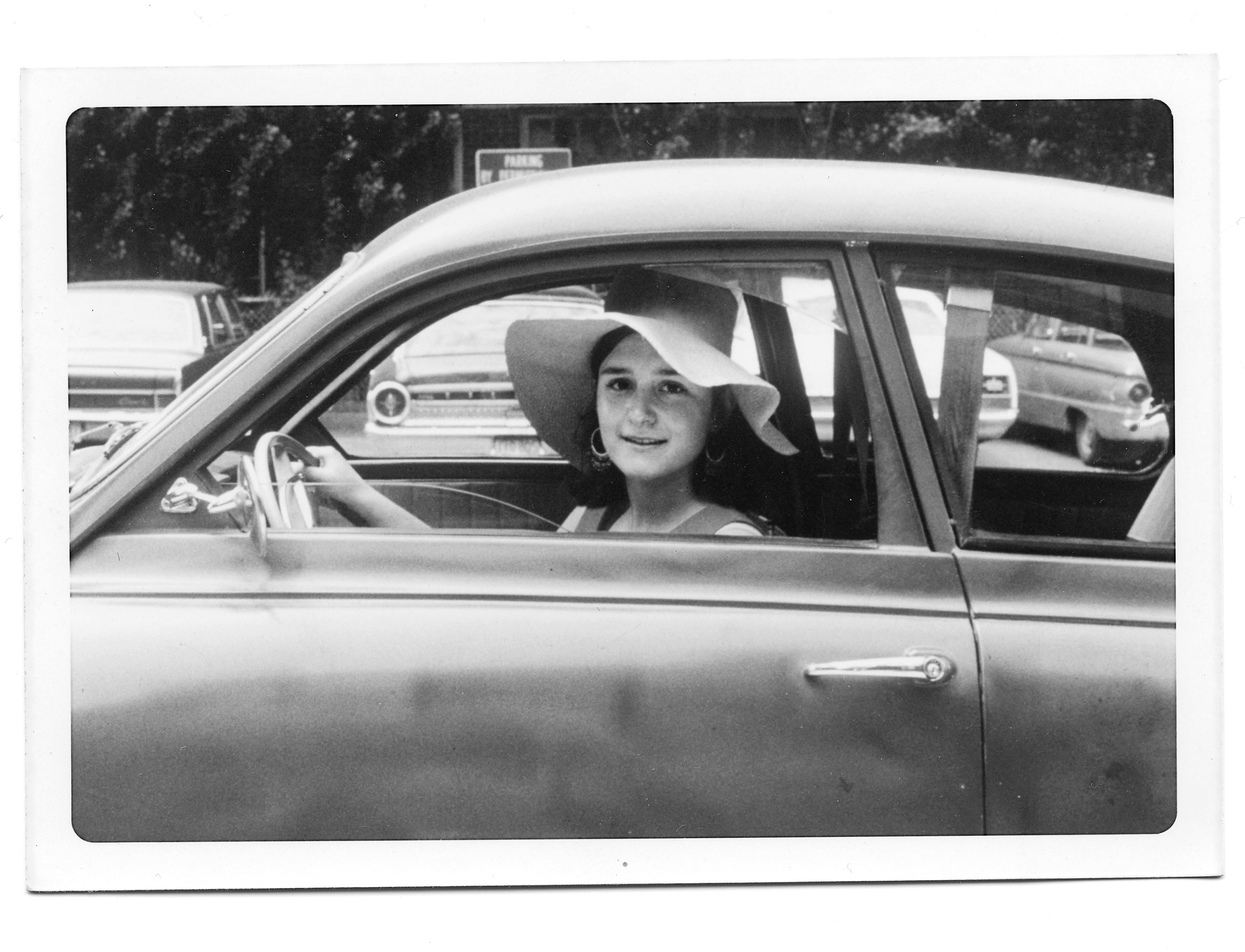 Sherry Turkle in her roadster at Radcliffe College graduation, June 1970 (Courtesy of Sherry Turkle)