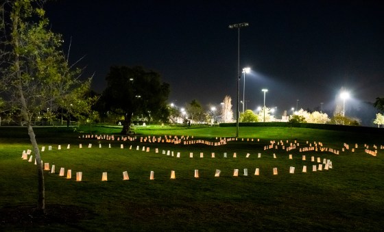 A MarchÂ 4 candlelit memorial in Fountain Valley, Calif., pays tribute to victims of anti-Asian hate crimes amid the pandemic