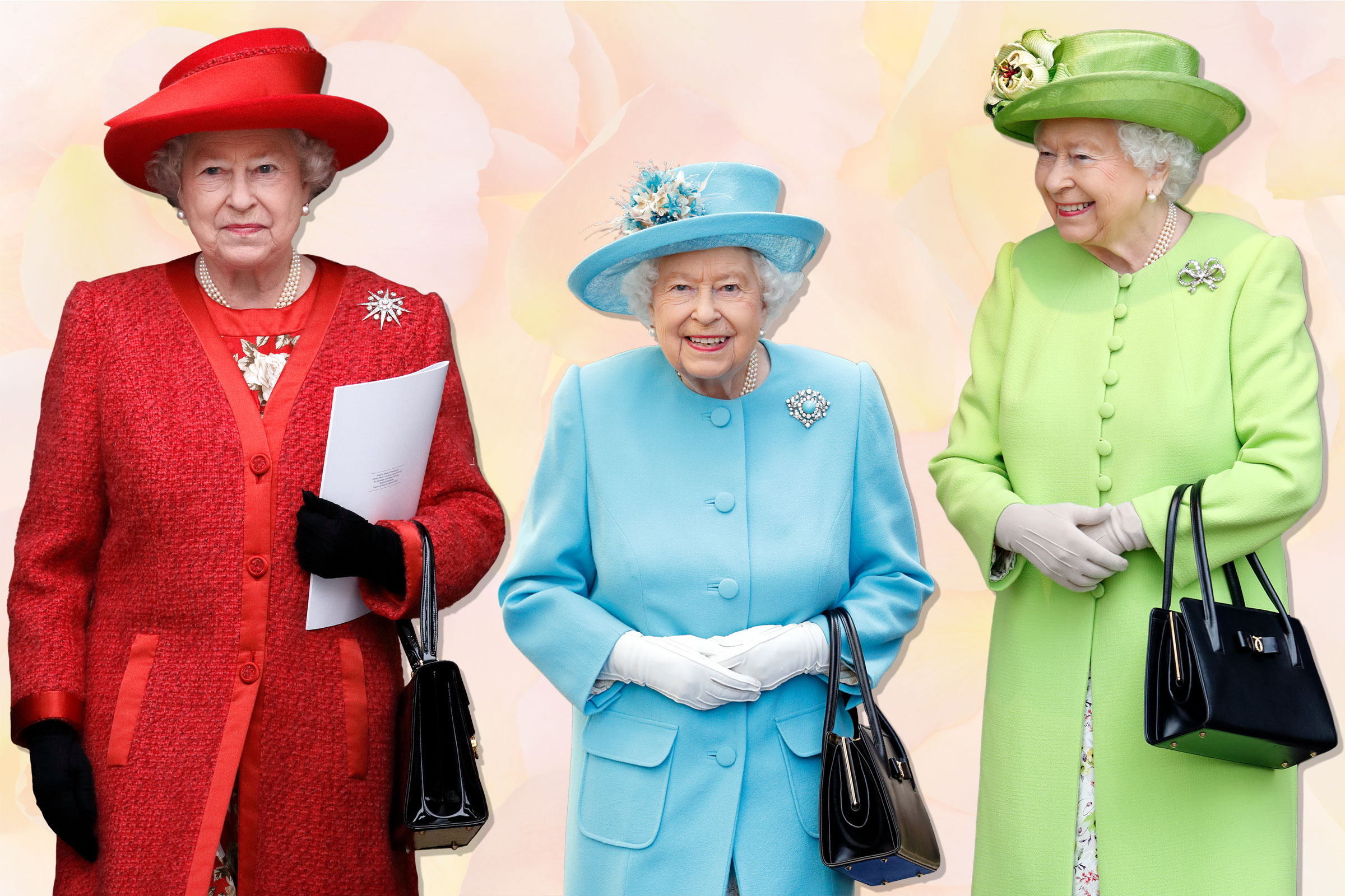 Queen Elizabeth II 2008; 2019; 2018 (Max Mumby—Indigo/Getty Images (3); Getty Images)