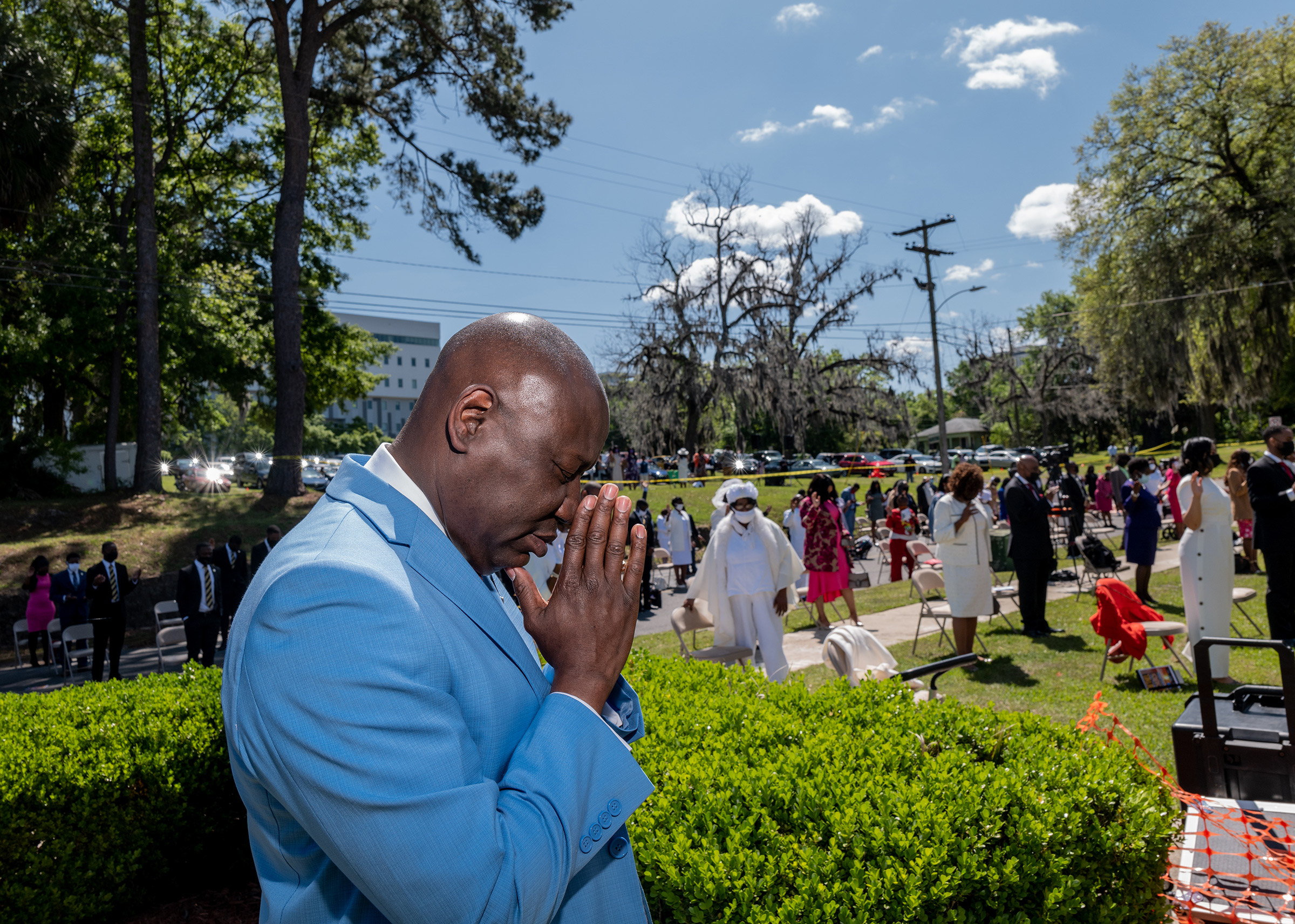 Crump attends Easter Sunday Mass at Bethel Missionary Baptist Church in Tallahassee, Fla., on April 4. (Ruddy Roye for TIME)