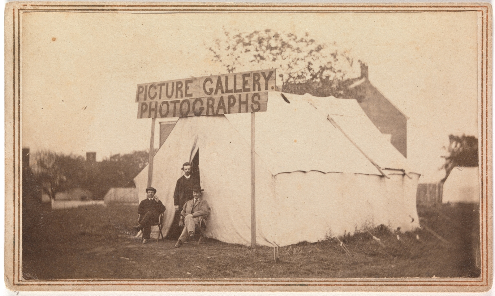 Picture gallery photographs, 1860s.