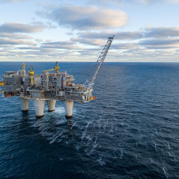 One of Equinor’s gas production sites, located off the coast of Norway