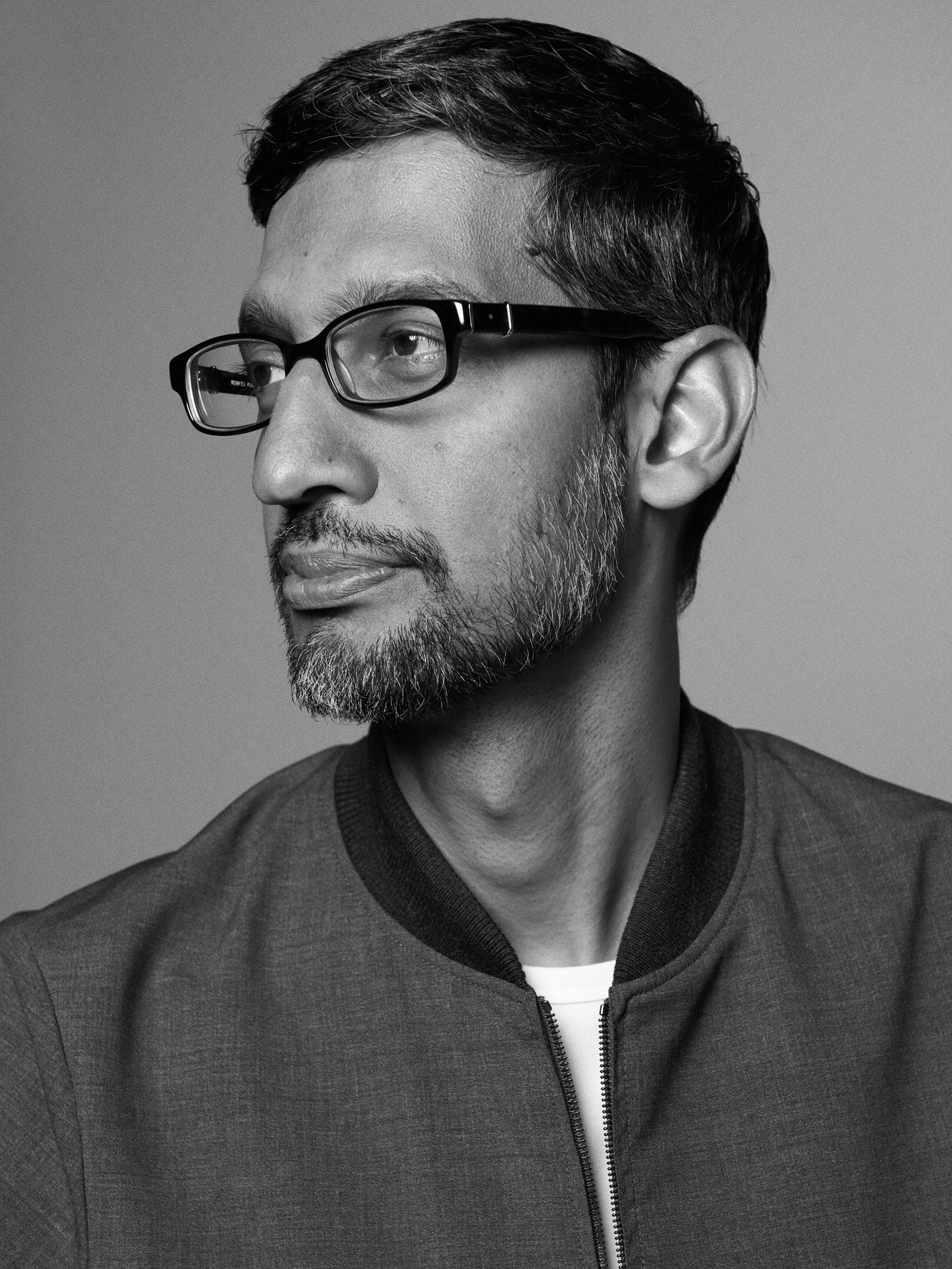 Sundar Pichai, CEO of Google, photographed at the Googleplex in Mountainview, Calif. on March 11, 2020. (Paola Kudacki for TIME)