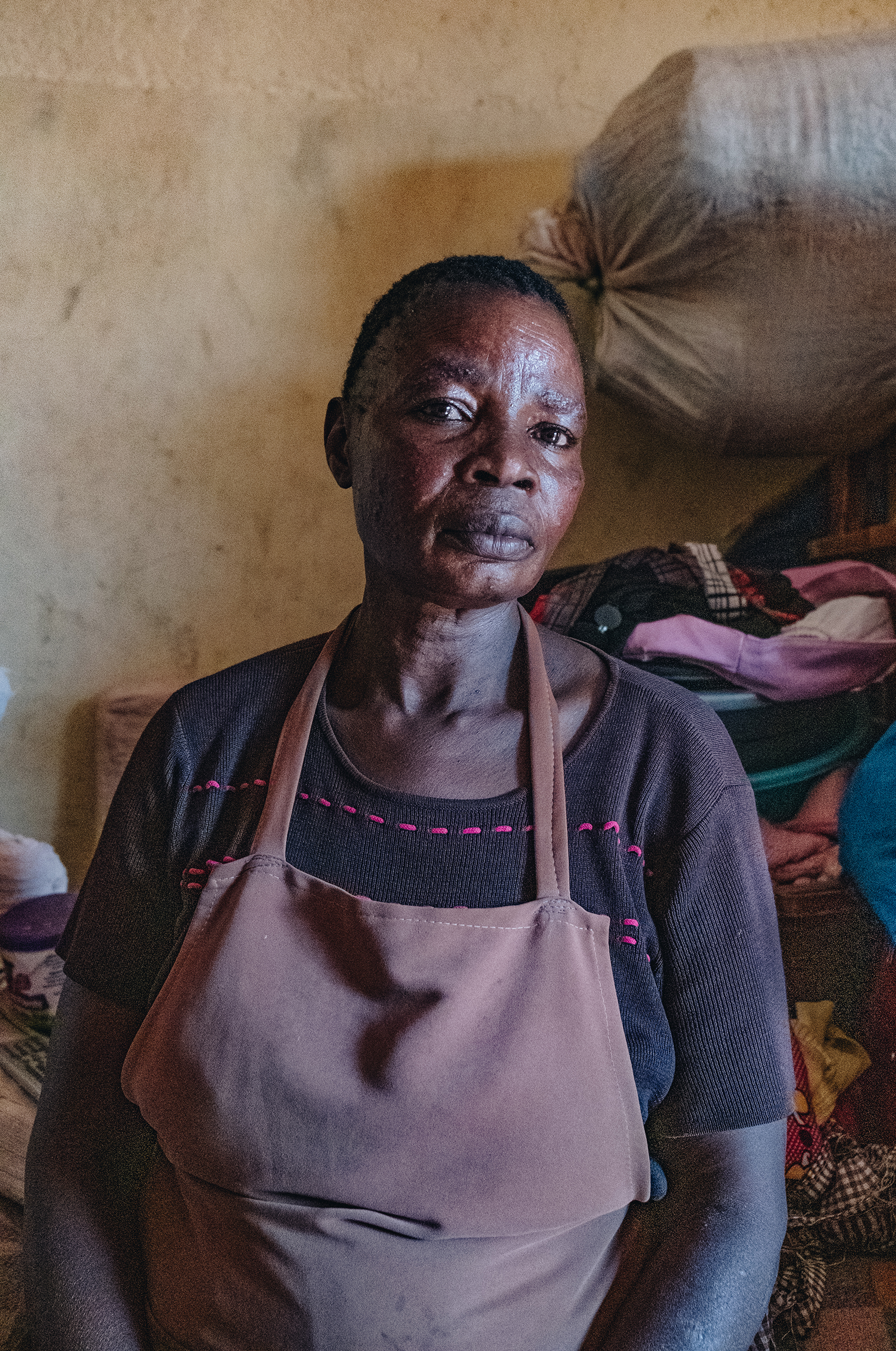 Evelyn Ajuang, 41, was forced to move when Lake Nakuru's rising waters flooded her home.