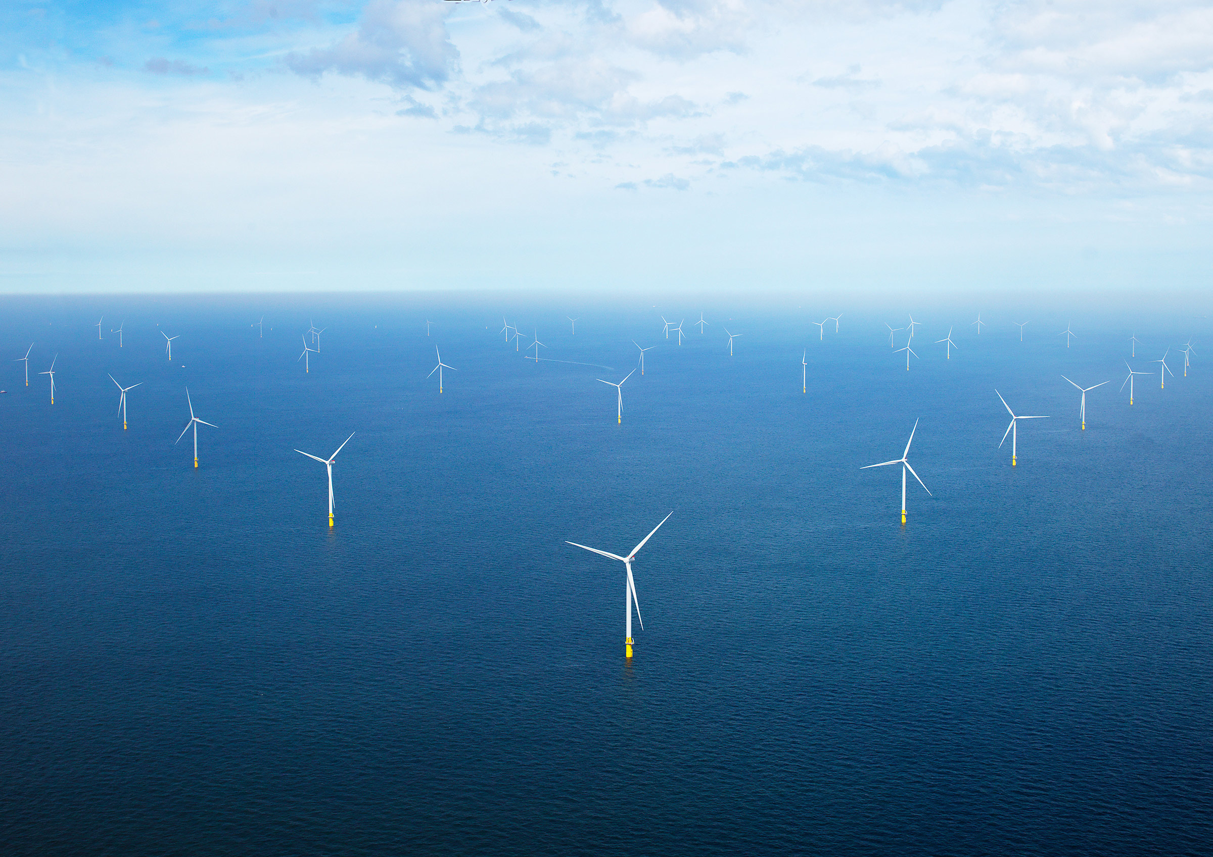 Orsted's offshore windfarm "Borssele 1 &amp; 2," located off the coast of the Dutch province of Zeeland. (Courtesy Ørsted)