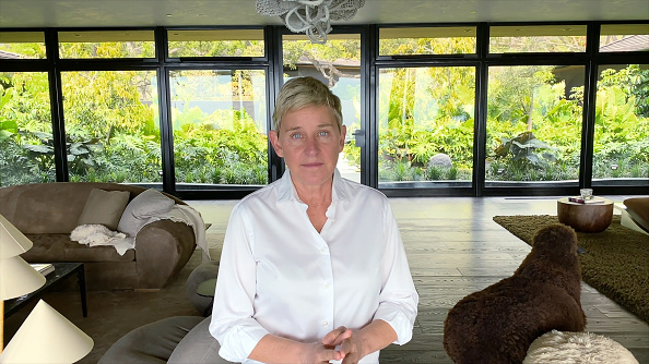 Ellen DeGeneres during the FOX Presents The iHeart Living Room Concert for America, a one-hour benefit special that aired on March 29, 2020.