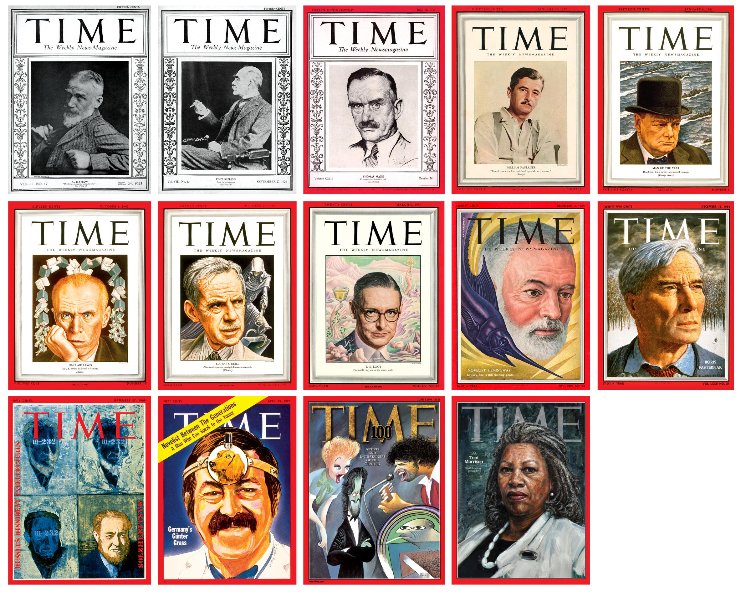 Nobel TIME covers