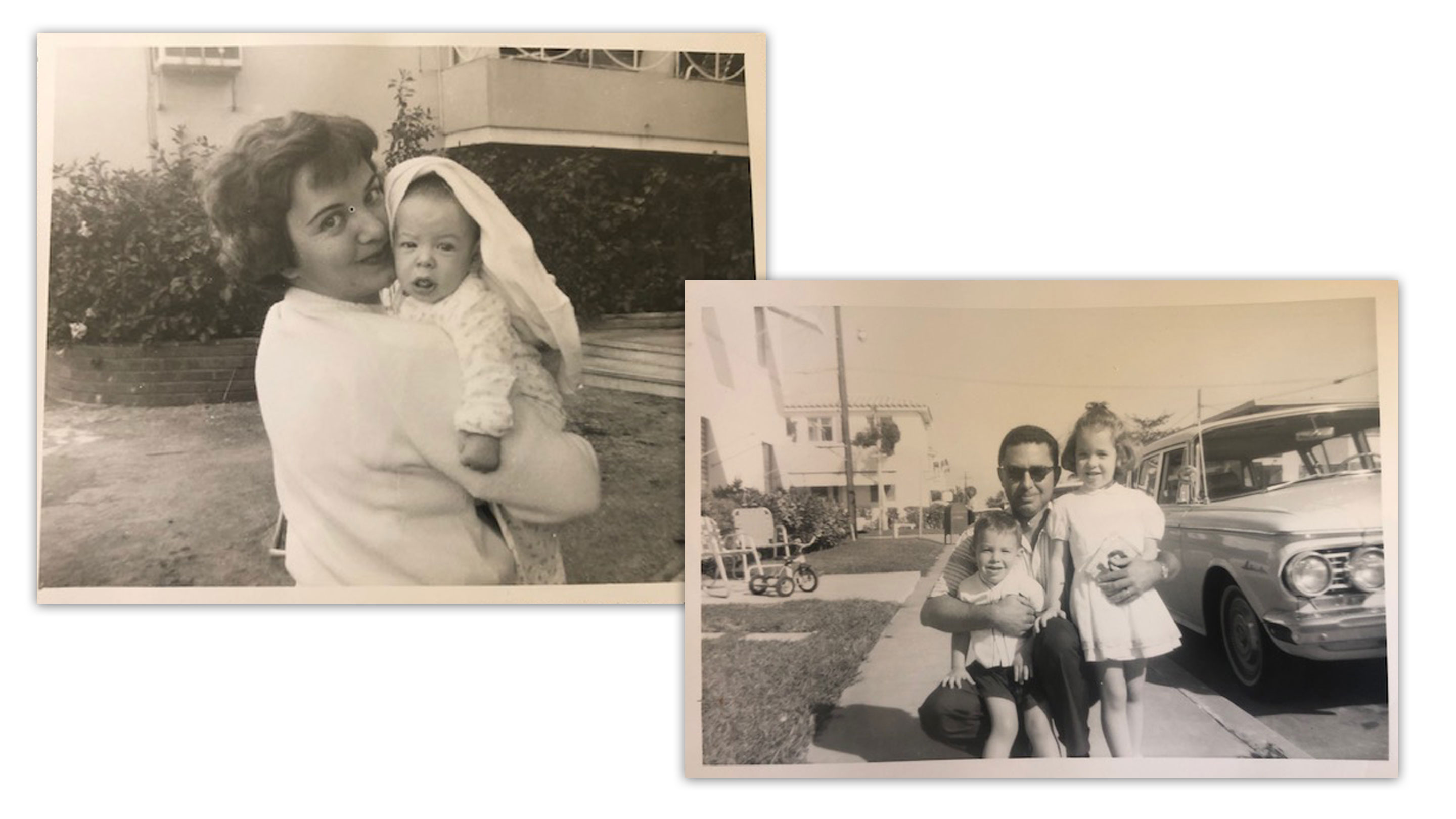 Mayorkas with his mother, Anita, in Havana, Cuba, and later with his father, Charles, and sister, Cathy, in Miami after the family moved to the U.S. (Courtesy photos)