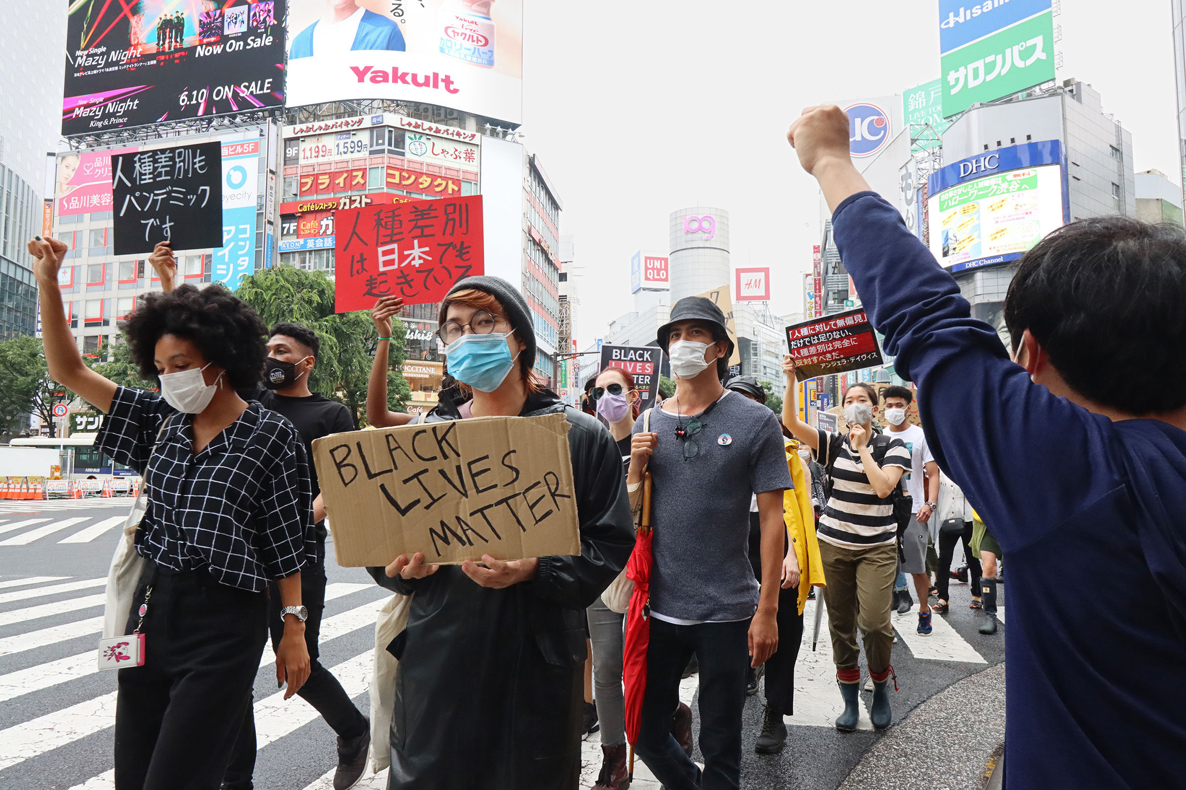 A June 14, 2020 march against racism in Tokyo (Yoshio Tsunoda—AFLO/Getty Images)