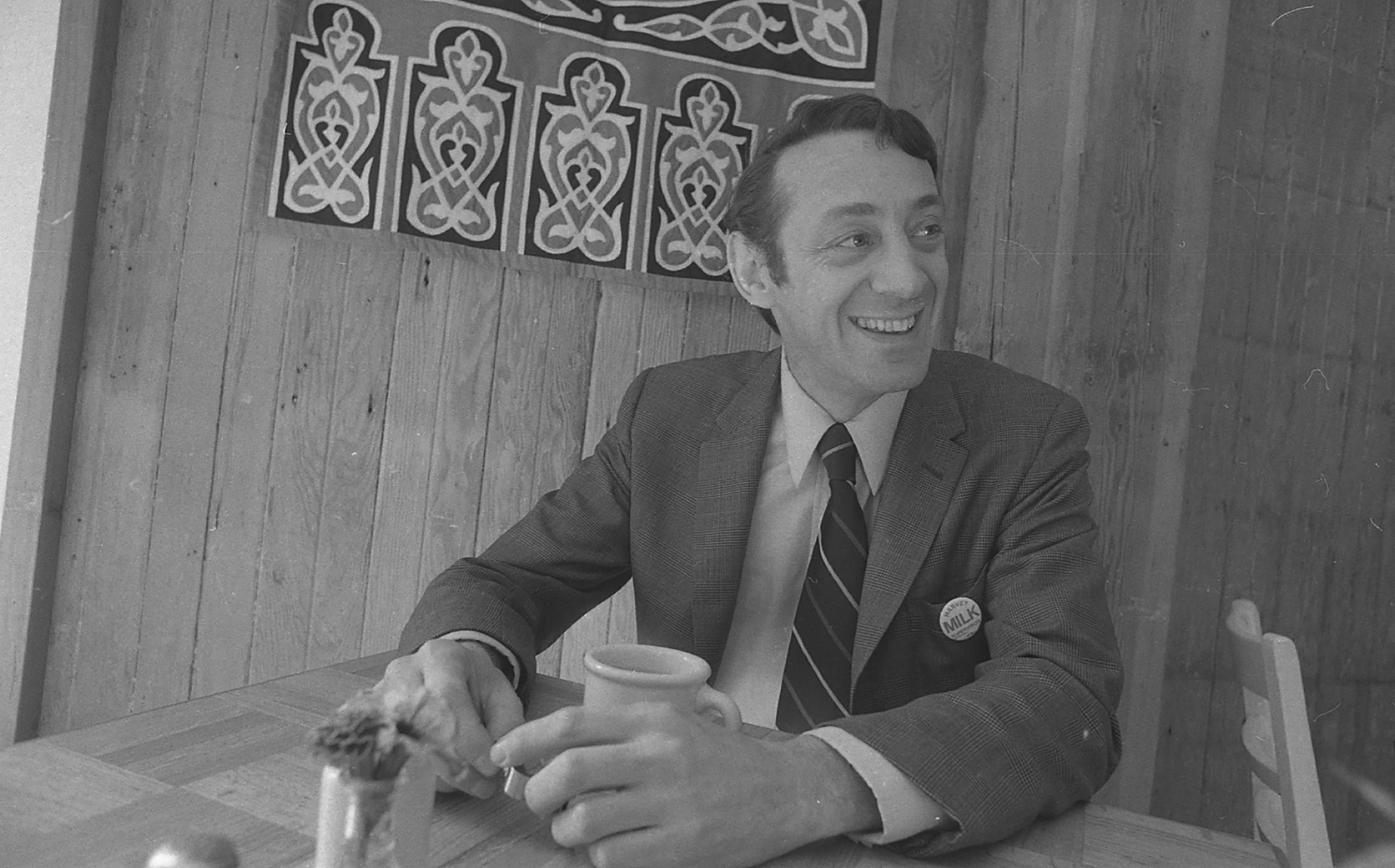 Harvey Milk during his campaign for S.F. Supervisor in 1975.