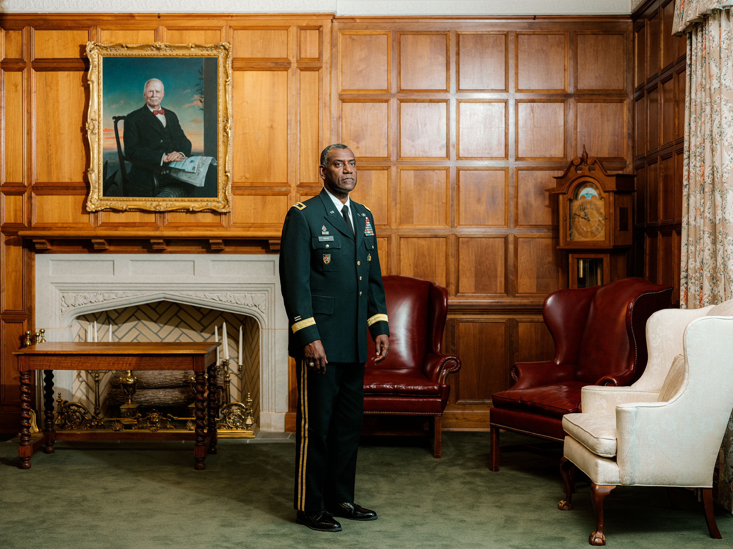 Major General Cedric Wins, class of 1985, was named superintendent in April, the first Black man in the position. (Jared Soares for TIME)