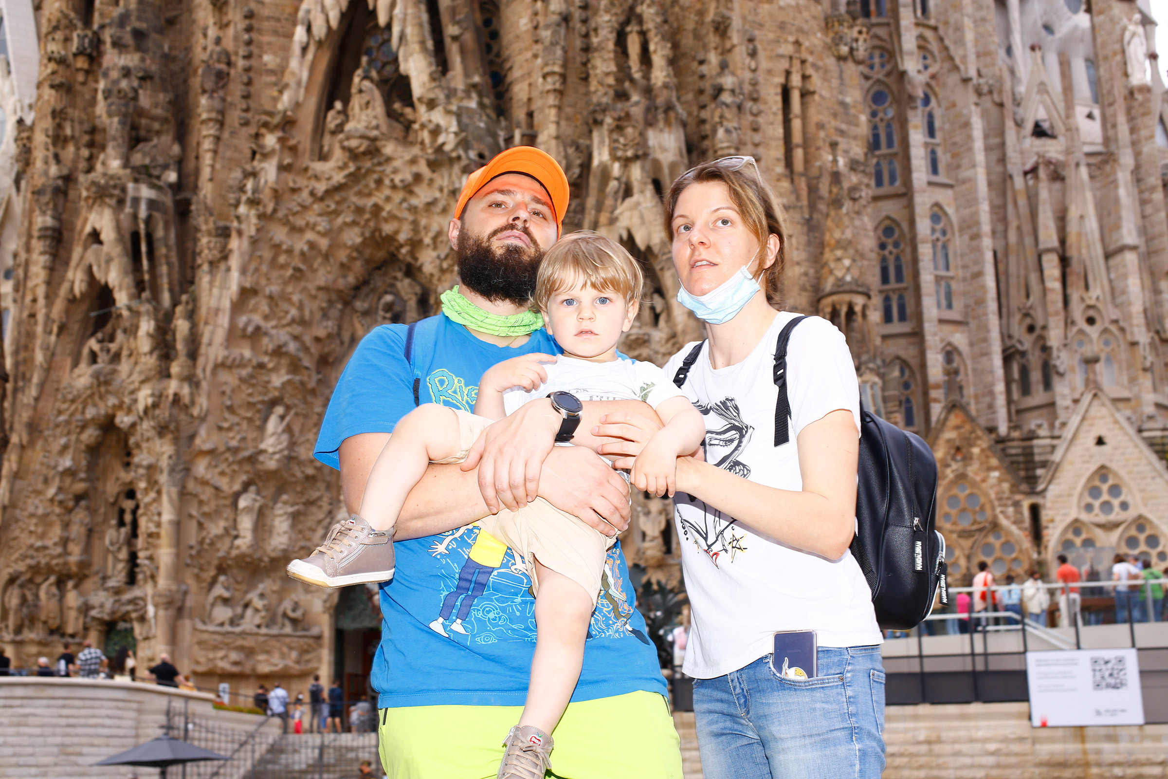 Tourists visit the recently reopened Sagrada Familia on June 6. (Ricardo Cases for TIME)