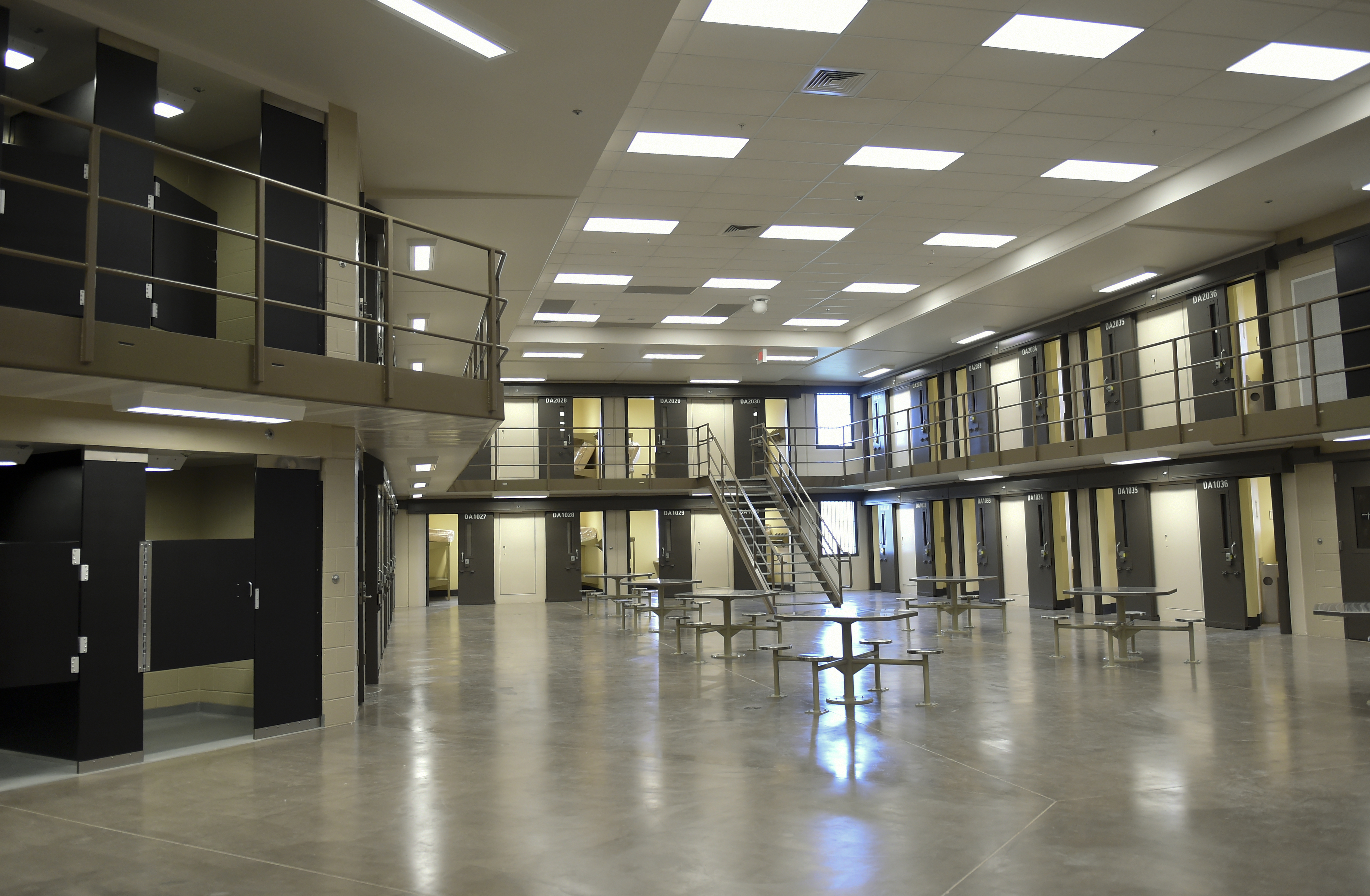 Inside block D at the State Correctional Institution in Phoenixville, Pennsylvania on June 1, 2018. (Lauren A. Little—Reading Eagle/Getty Images)