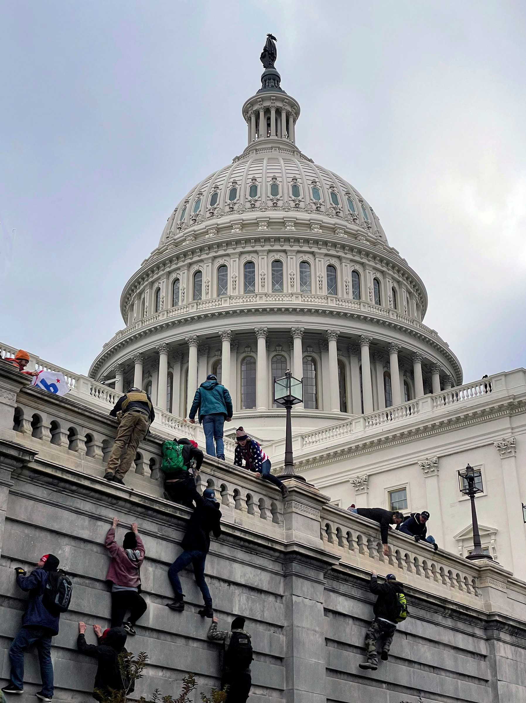On Jan 6, The United States Capitol Building in Washington, D.C. was breached by thousands of protesters during a "Stop The Steal" rally in support of President Donald Trump during the worldwide coronavirus pandemic. (zz/STRF/STAR MAX/IPx—AP)