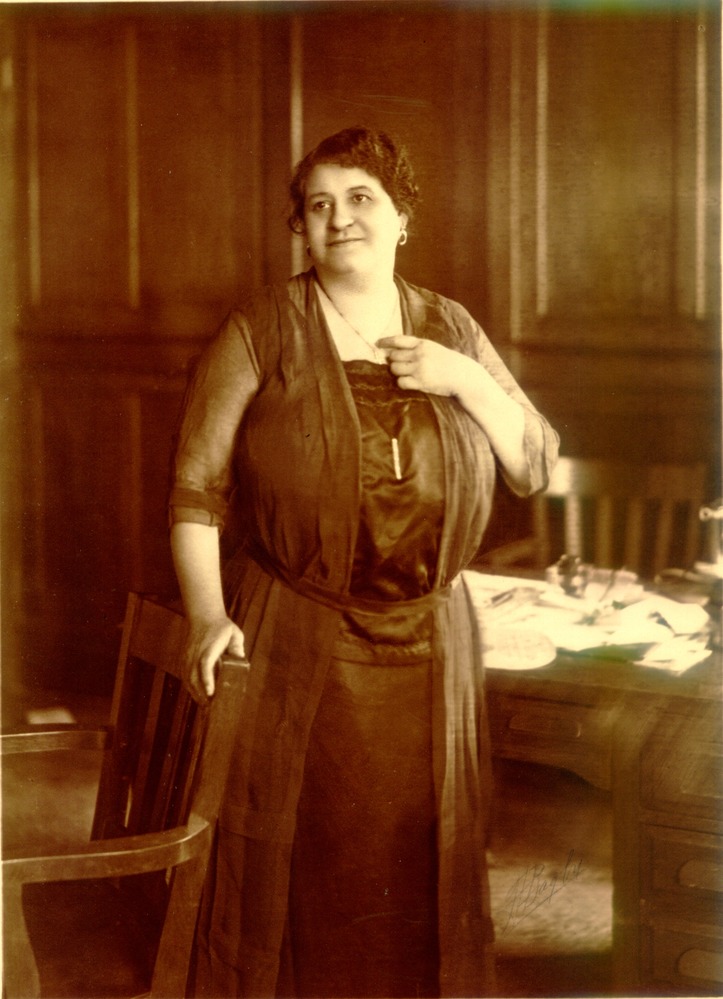 An undated photo of Maggie Walker in her office in the St. Luke building. (Courtesy National Park Service, Maggie L. Walker National Historic Site.)