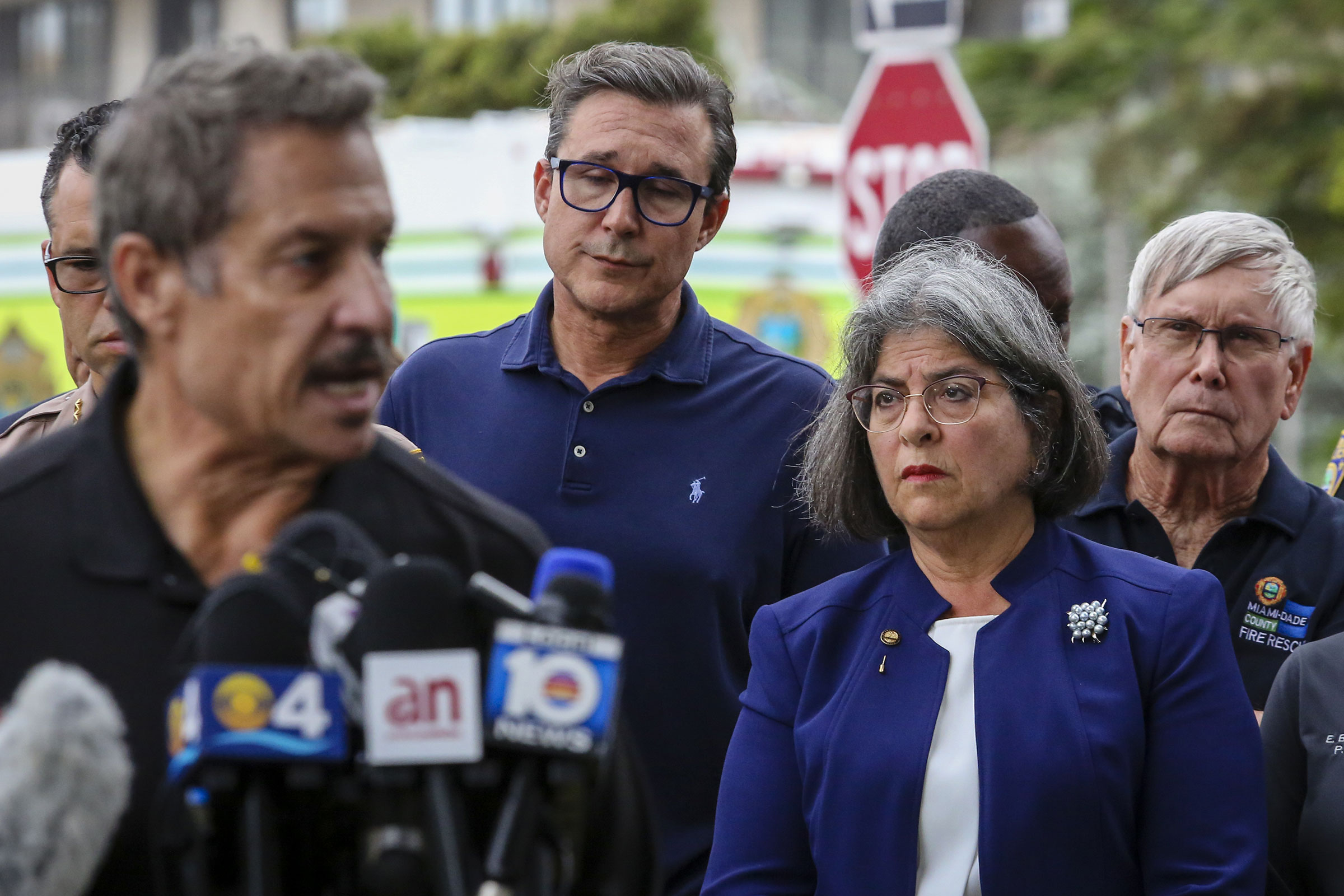 Miami-Dade County Mayor Daniella Levine Cava attends to a press conference on June 24. (Eva Marie Uzcategui Trinkl—Anadolu Agency/Getty Images)