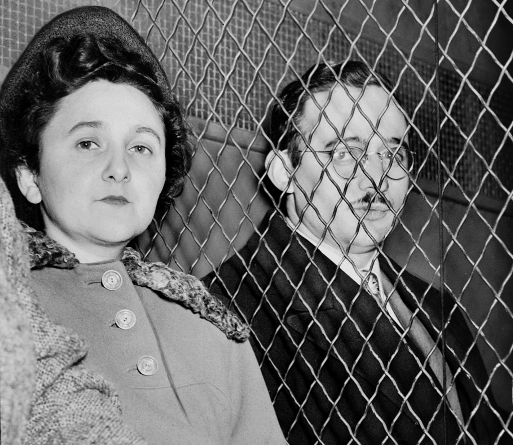 Ethel Rosenberg, with her husband Julius, after being convicted of espionage (Getty Images)