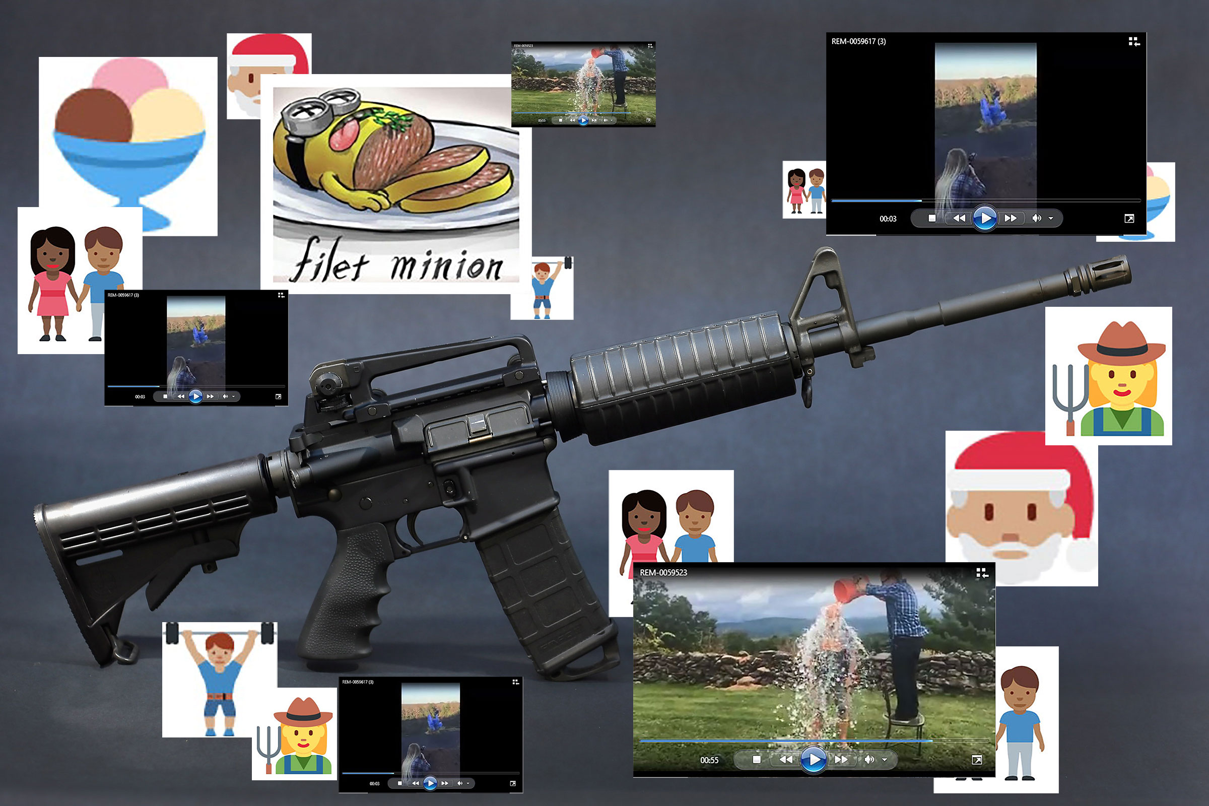 The Bushmaster AR-15 was used during a massacre at an elementary school in Newtown, Connecticut. (Photo Illustration by TIME/Getty Images/Connecticut Superior Court)
