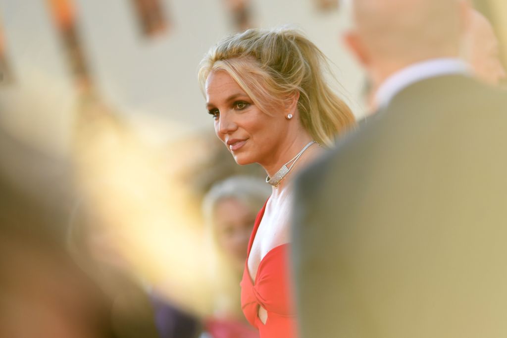 Britney Spears arrives for a film premiere at the TCL Chinese Theatre in Hollywood, Calif. on July 22, 2019. (Valerie Macon—AFP/Getty Images)