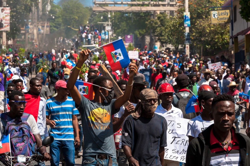 Protest against President Moise in Haiti