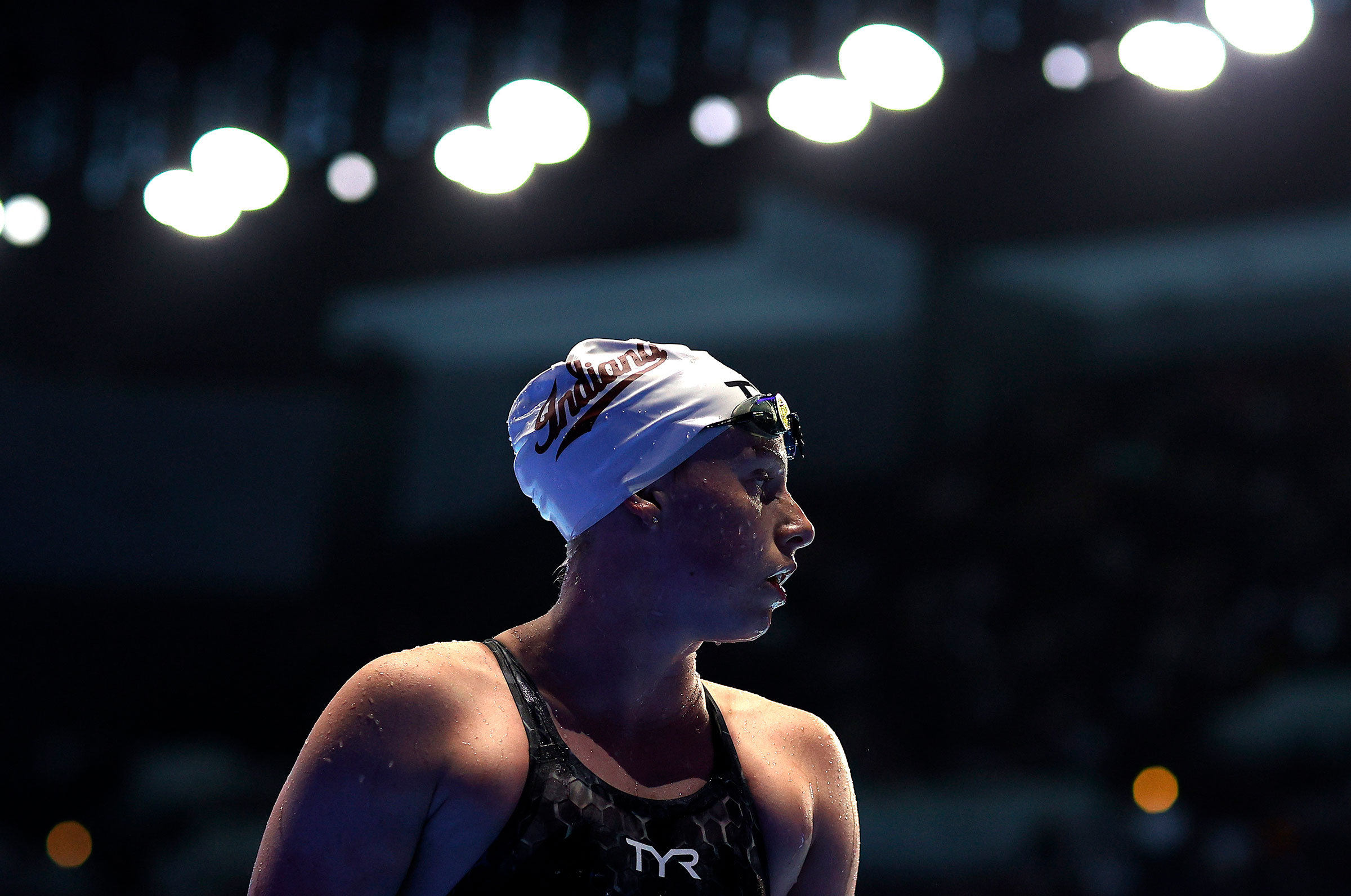 Lilly King of the United States after competing in a semifinal heat for the Women's 200m breaststroke at the Olympic Team Swimming Trials on June 17, 2021 in Omaha, Nebraska. (Maddie Meyer—Getty Images)