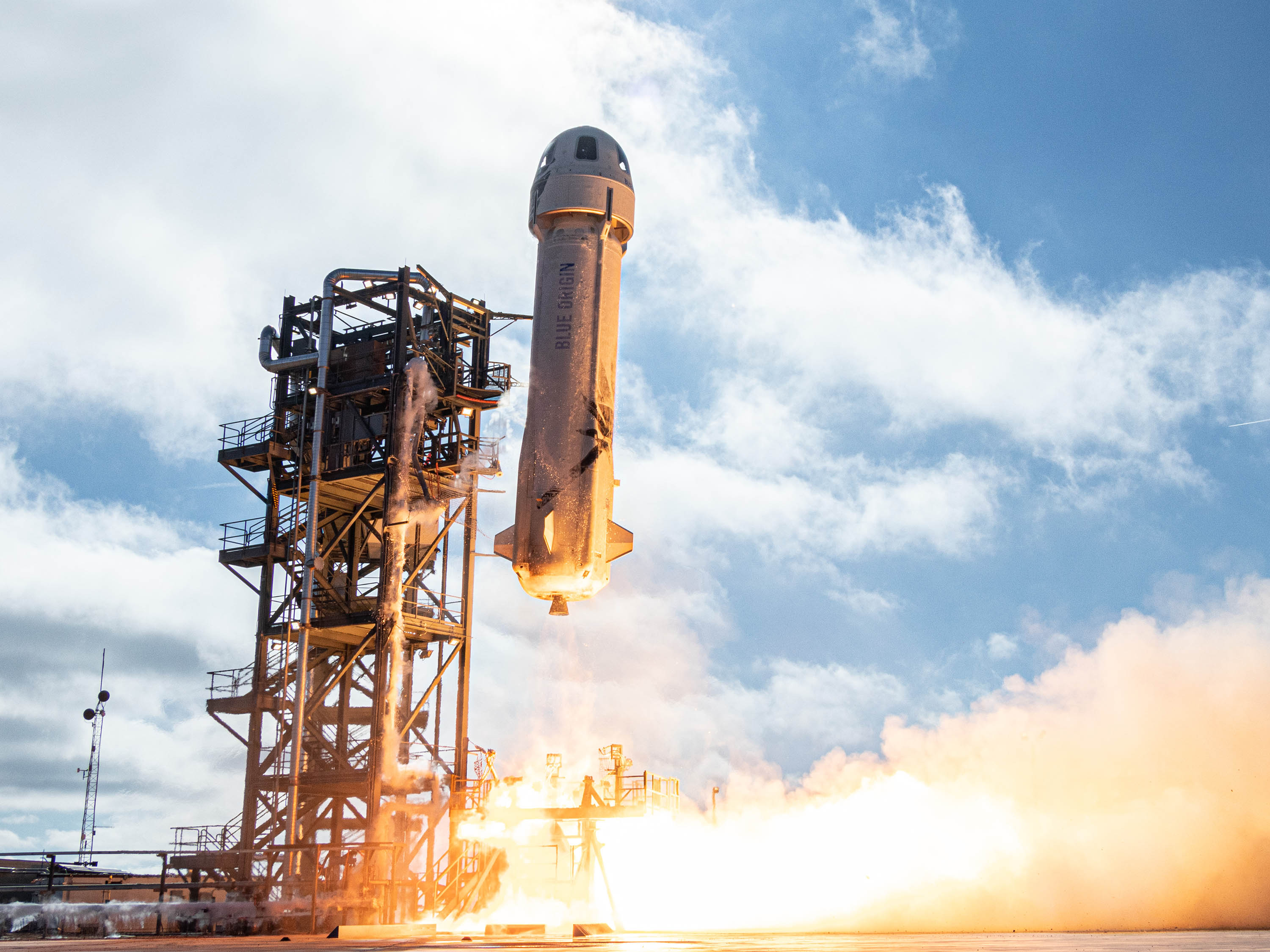 New Shepard lifts off on its 12th mission on December 11, 2019. (Blue Origin)