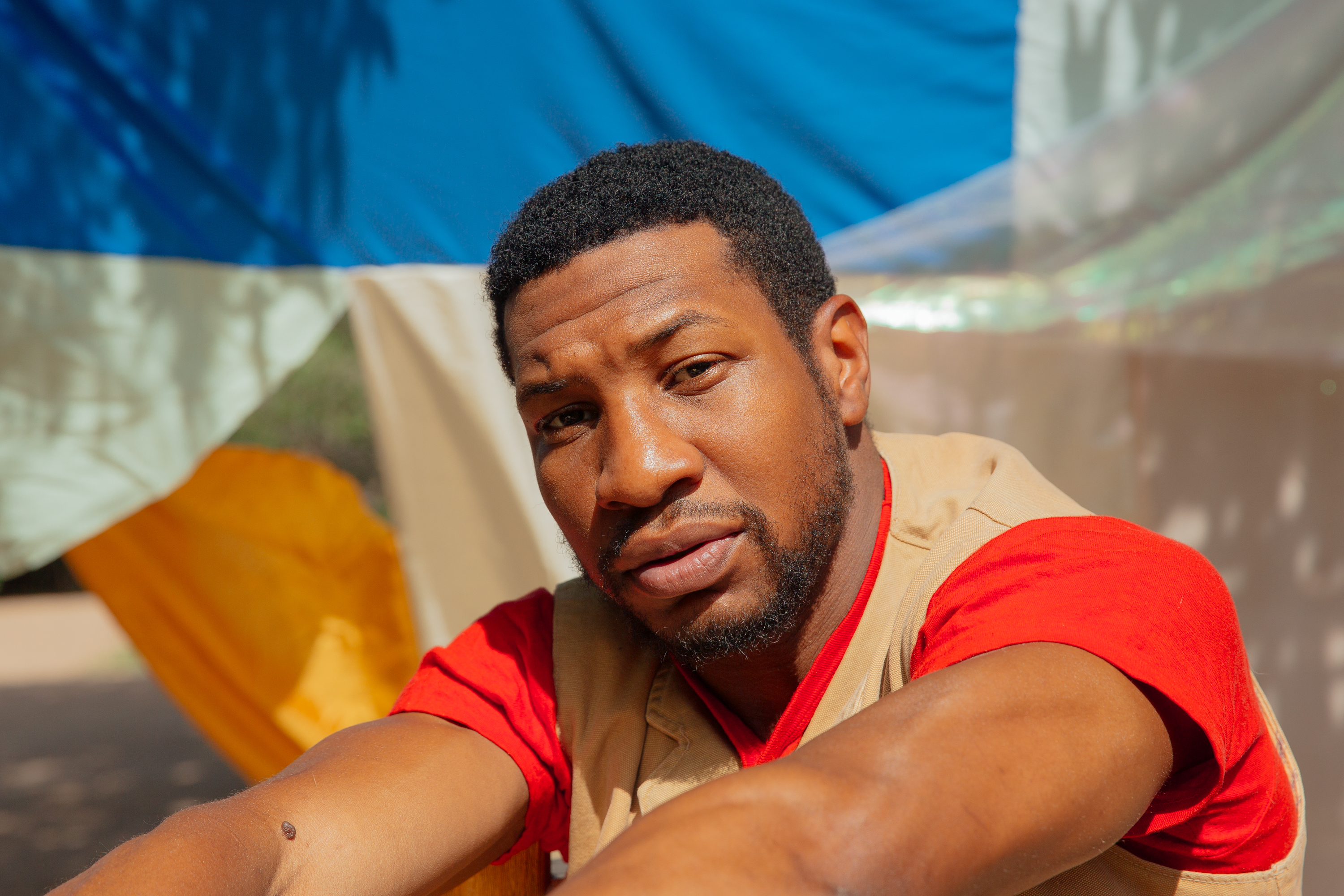 Jonathan Majors at his home in Santa Fe, New Mexico on August 2, 2020 (Mary Mathis—The Washington Post/Getty Images)