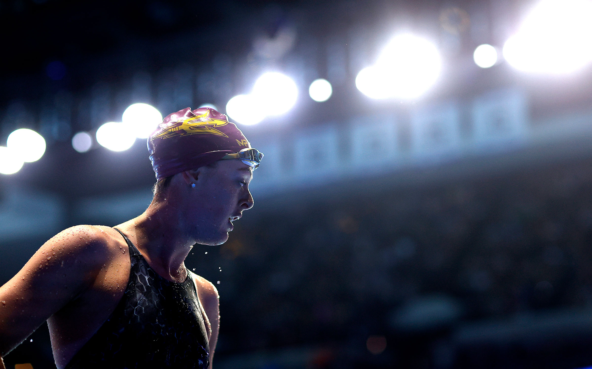 Allison Schmitt of the United States competes in a semifinal heat for the Women's 100m freestyle during day five of the 2021 U.S. Olympic Team Swimming Trials in Omaha, Nebr. on June 17, 2021. (Maddie Meyer—Getty Images)
